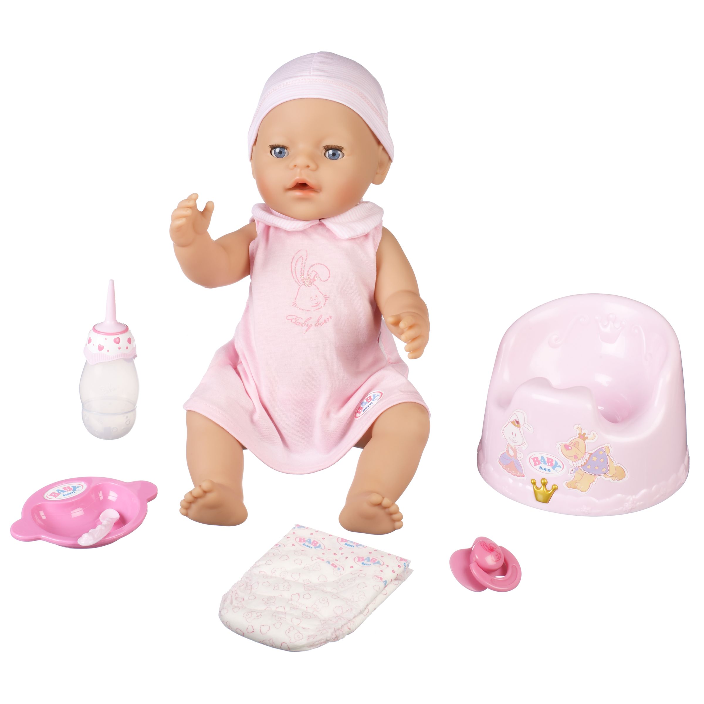 Zapf BABY born Girl Doll with Magic Potty