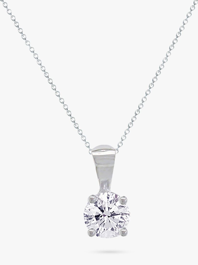 Diamond 0.12 Carat Pendant Necklace at JohnLewis