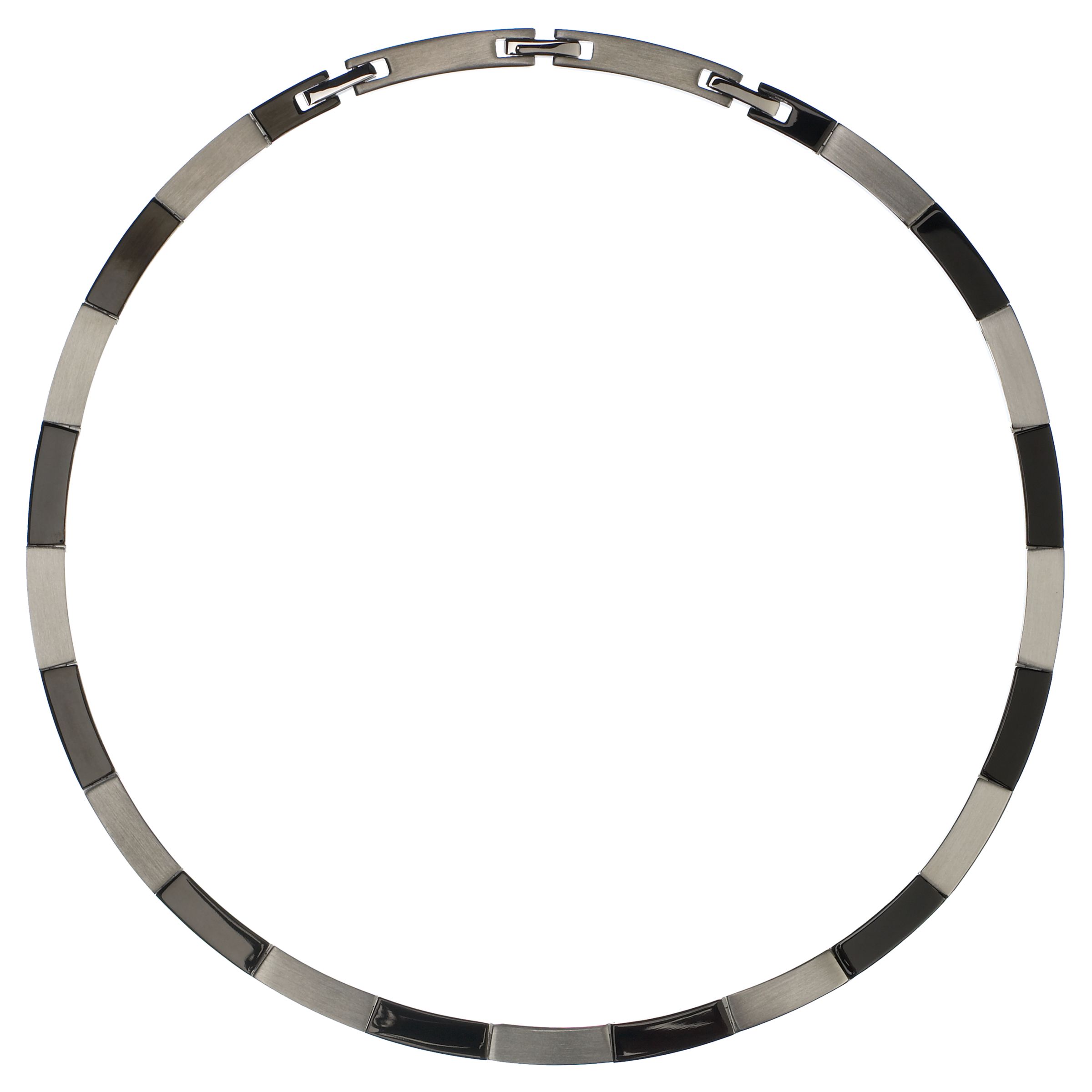 Finesse HARDwear Steel Links Necklace Steel and Black