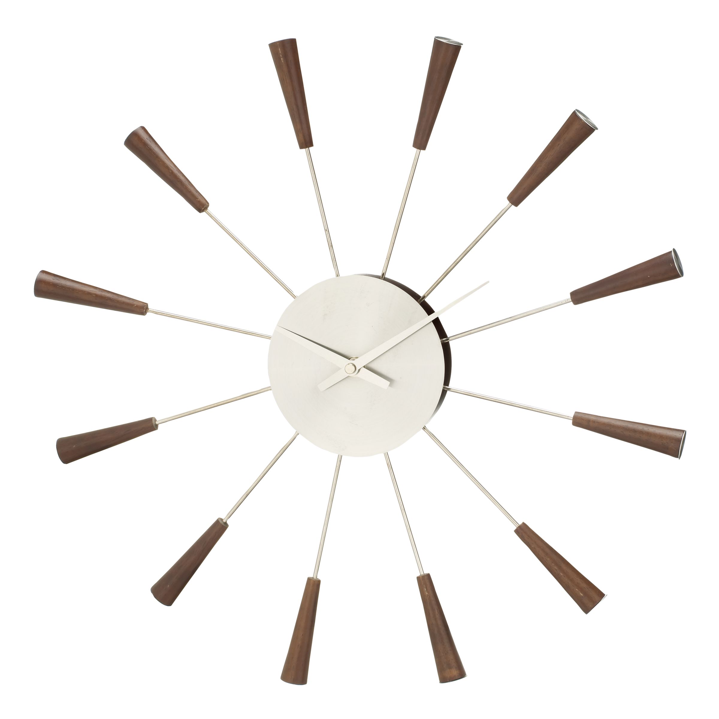 John Lewis Walnut Spoke Wall Clock