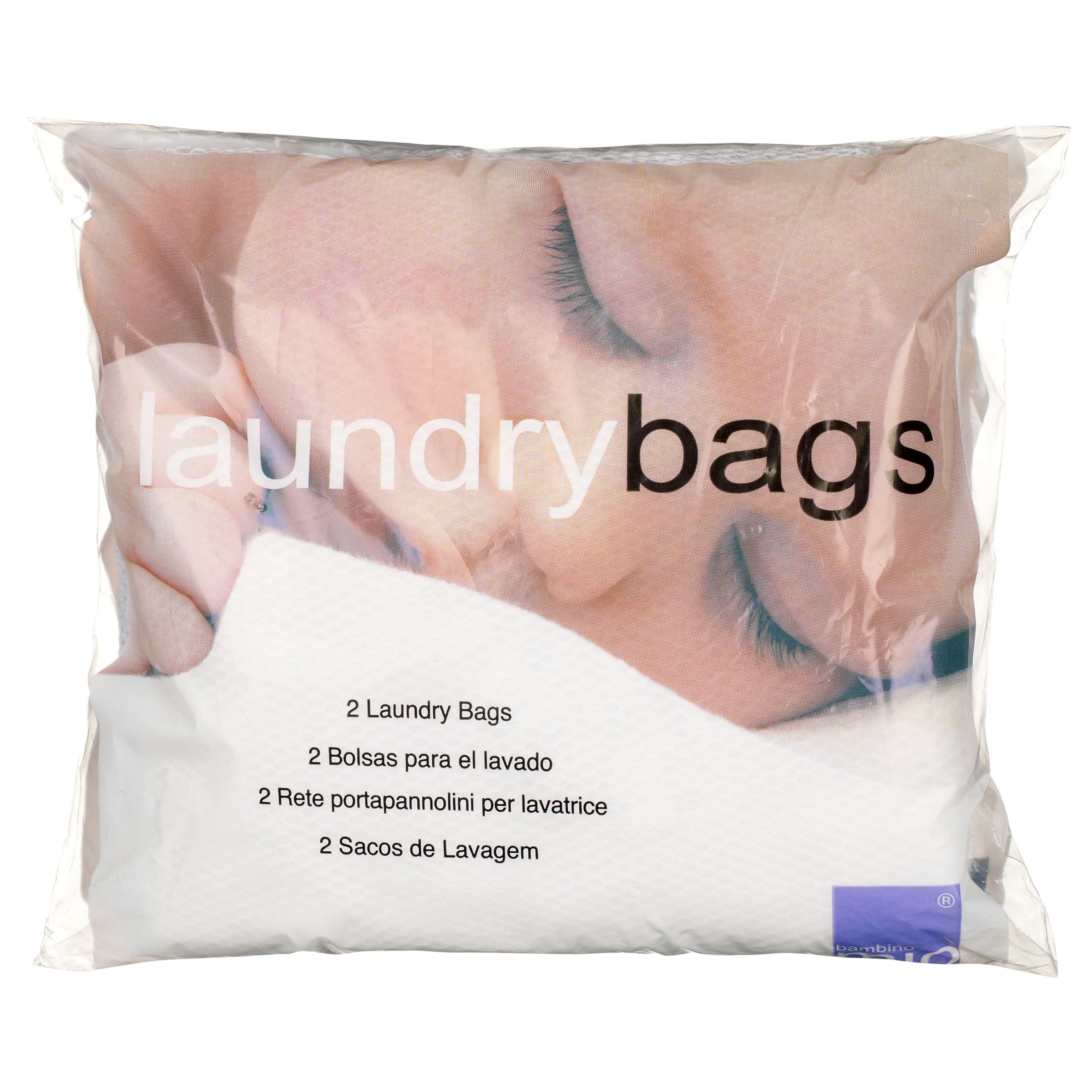 Bambino Mio Nappy Laundry Bag Pack of 2 White