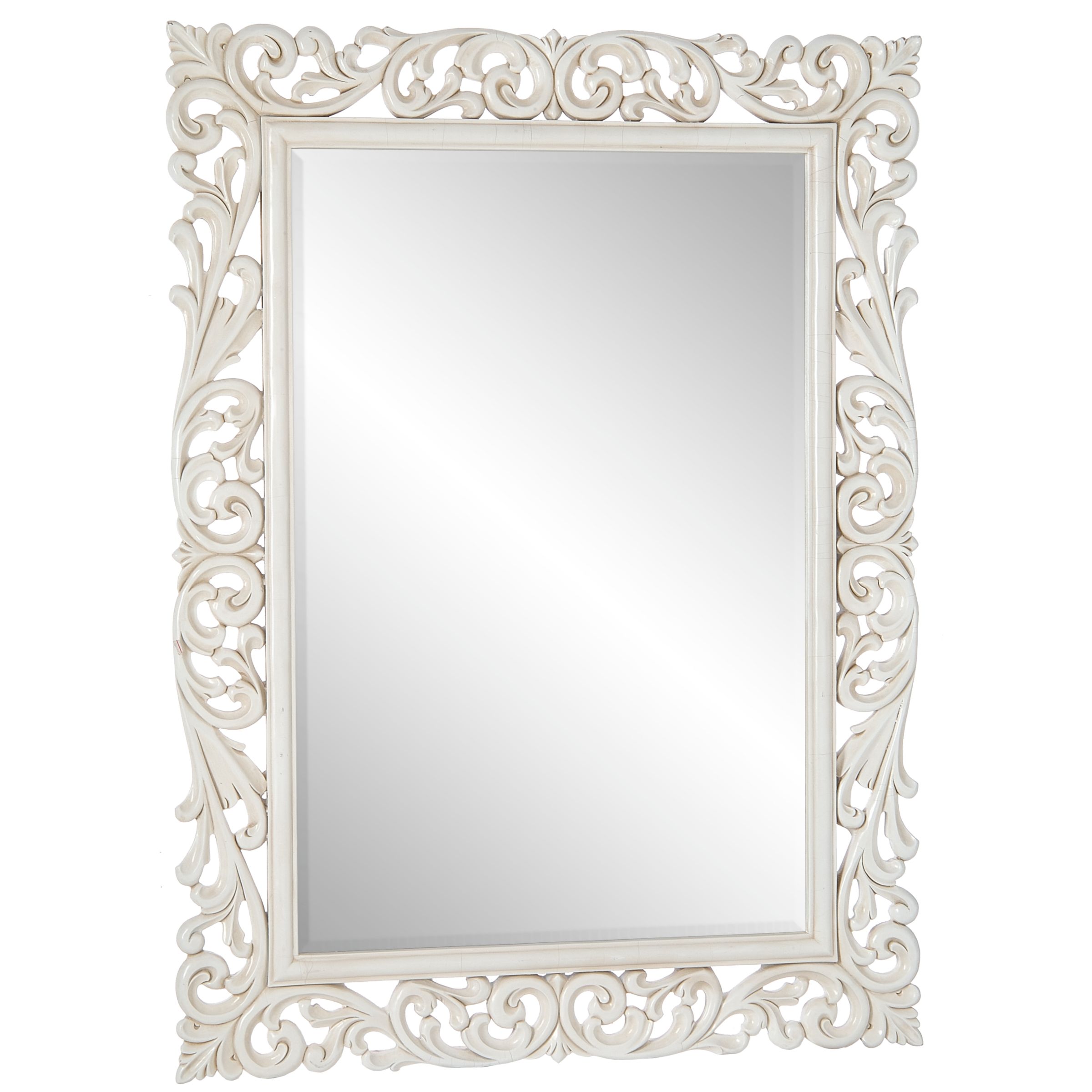 Filigree Mirror, Cream, H122 x W91cm