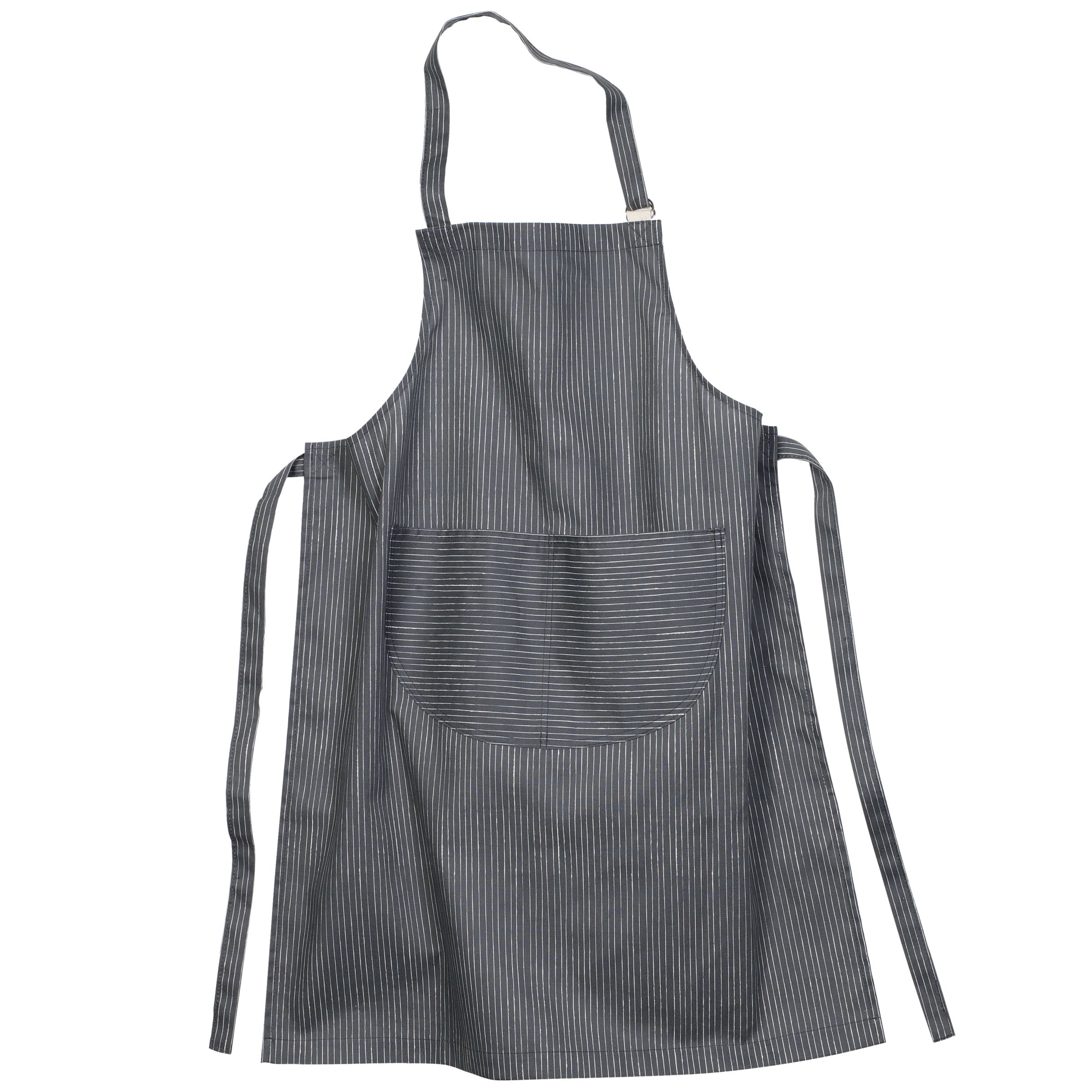 John Lewis Butchers Stripe Apron Flannel Standard