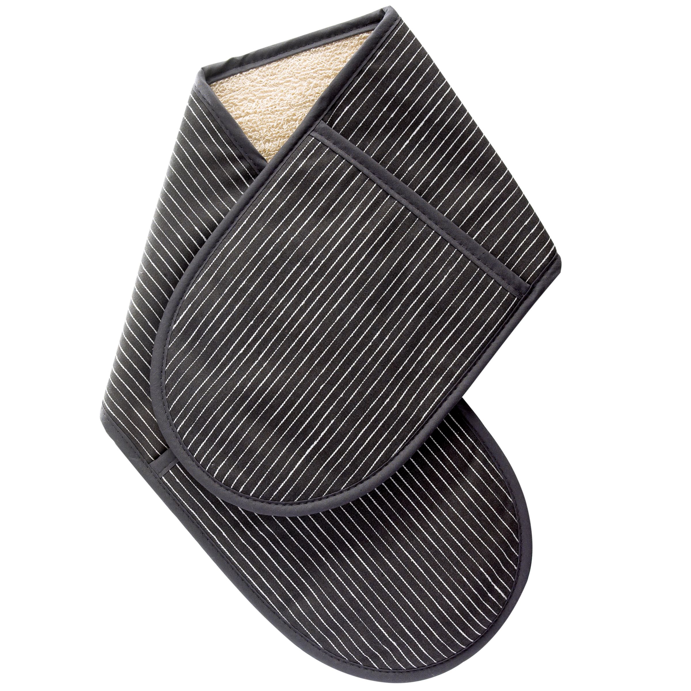 John Lewis Butchers Stripe Double Oven Glove Flannel