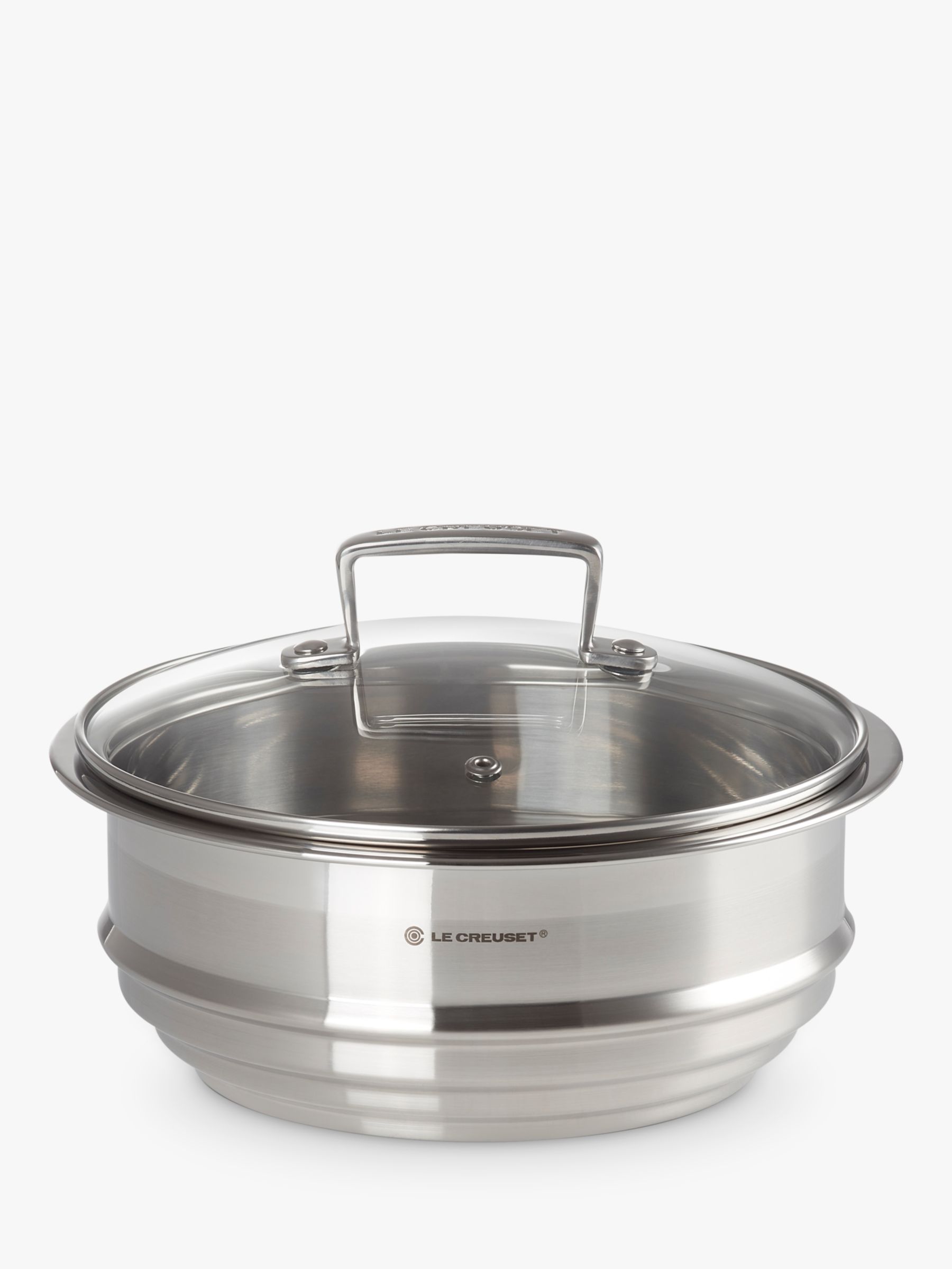 Le Creuset 3 Ply Stainless Steel Multi Steamer with Glass Lid