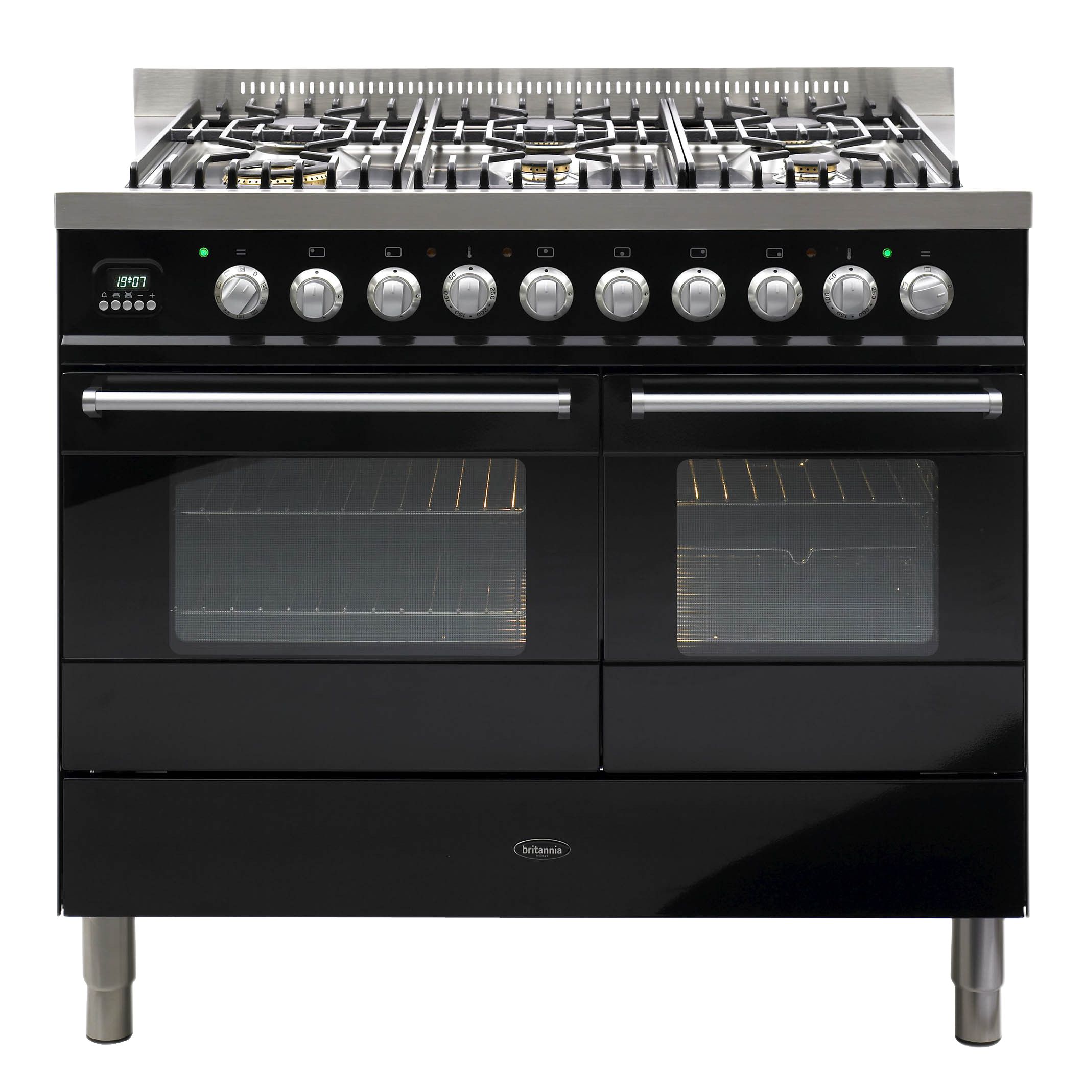 Britannia Range Cooker, Black, SI-10T6-E-K at John Lewis