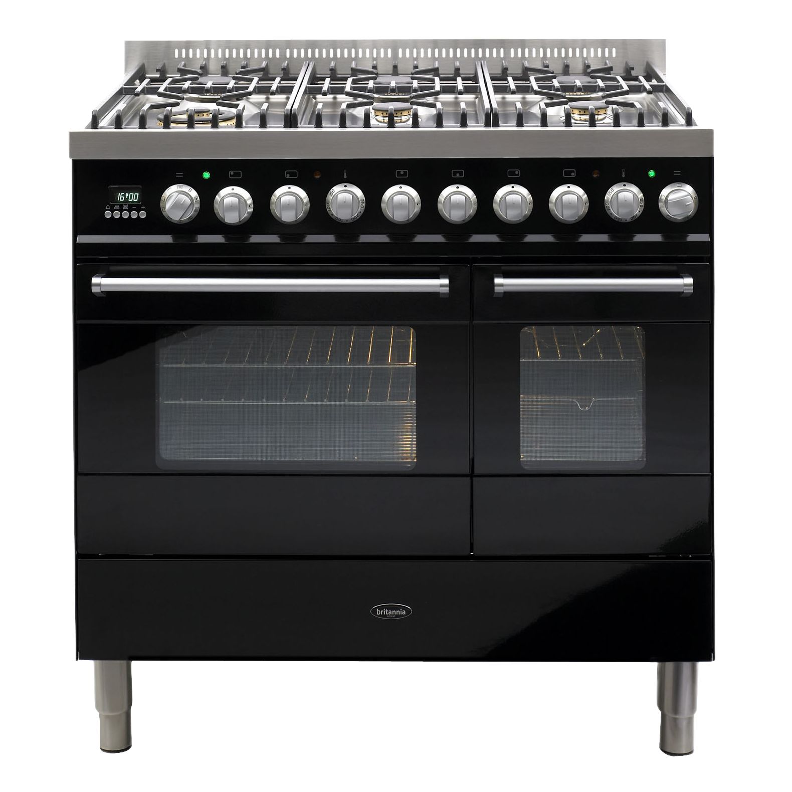 Britannia Range Cooker, Black, SI-9T6-E-K at John Lewis