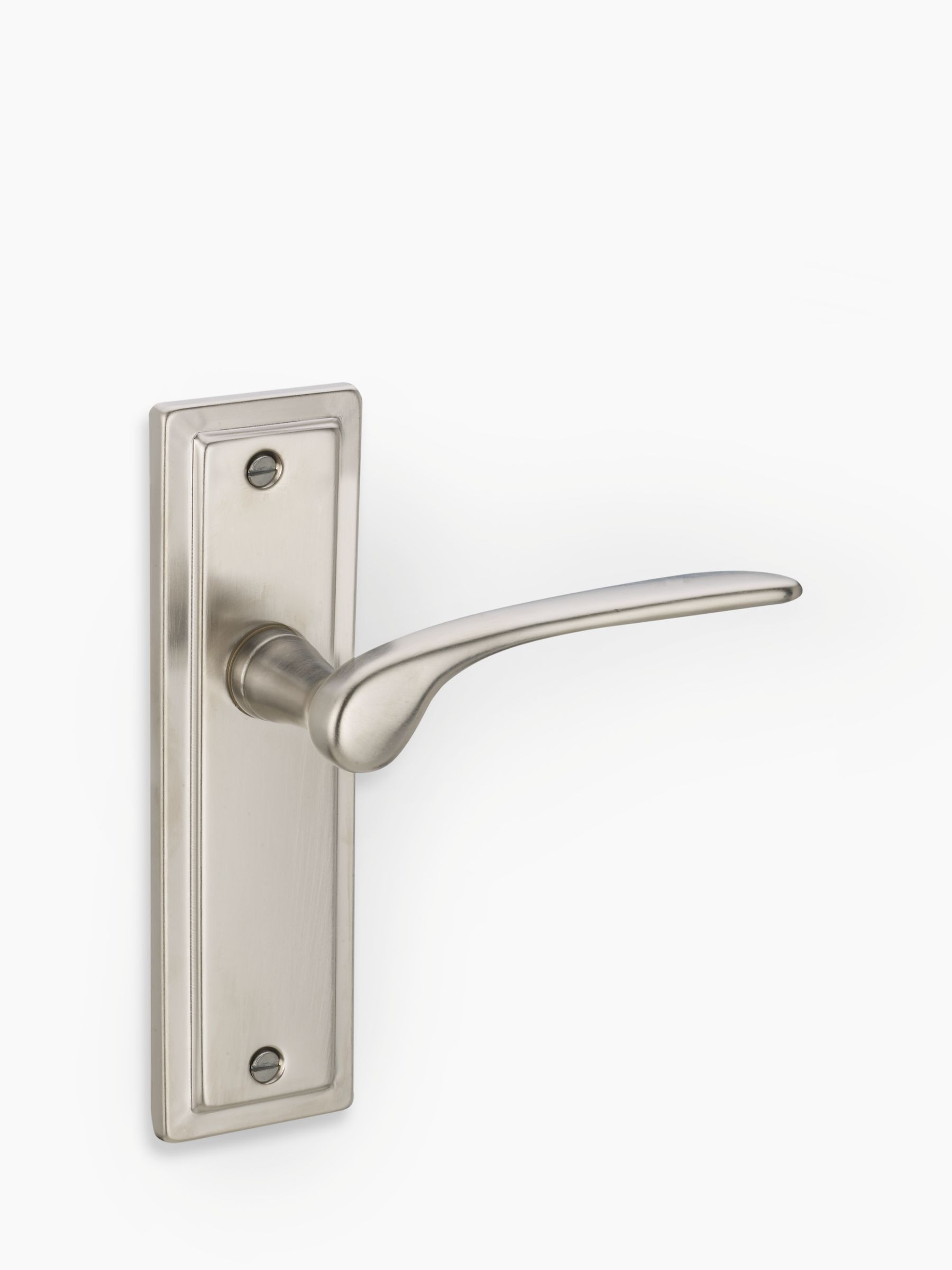 John Lewis Como Lever Latch Satin Nickel Set of 2