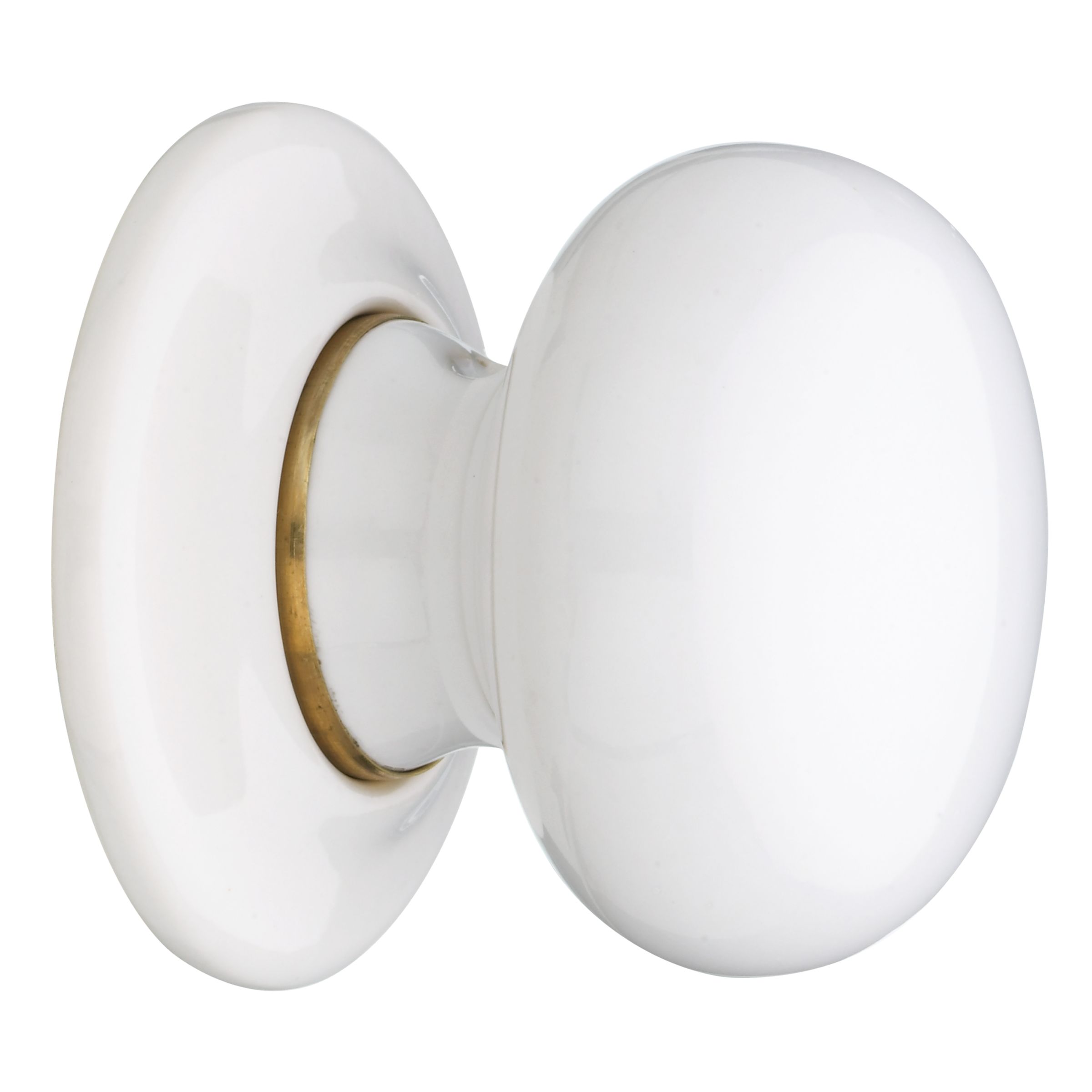 John Lewis Porcelain Mortice Knob White