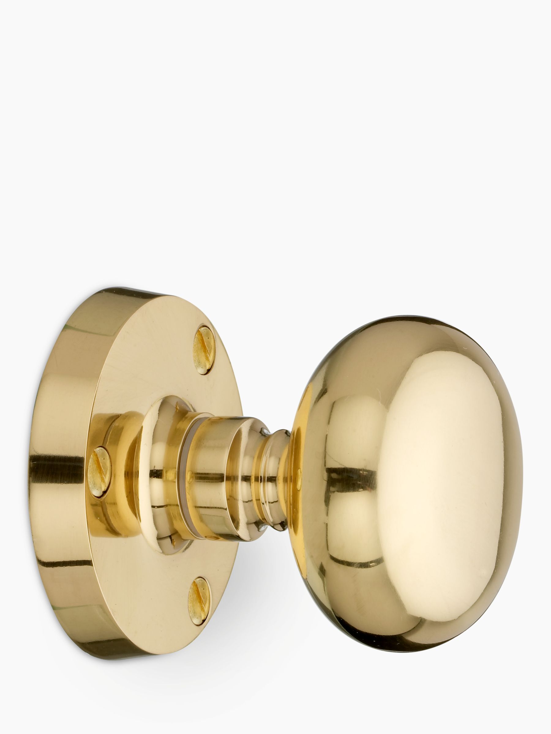 John Lewis Mushroom Mortice Knob, Brass