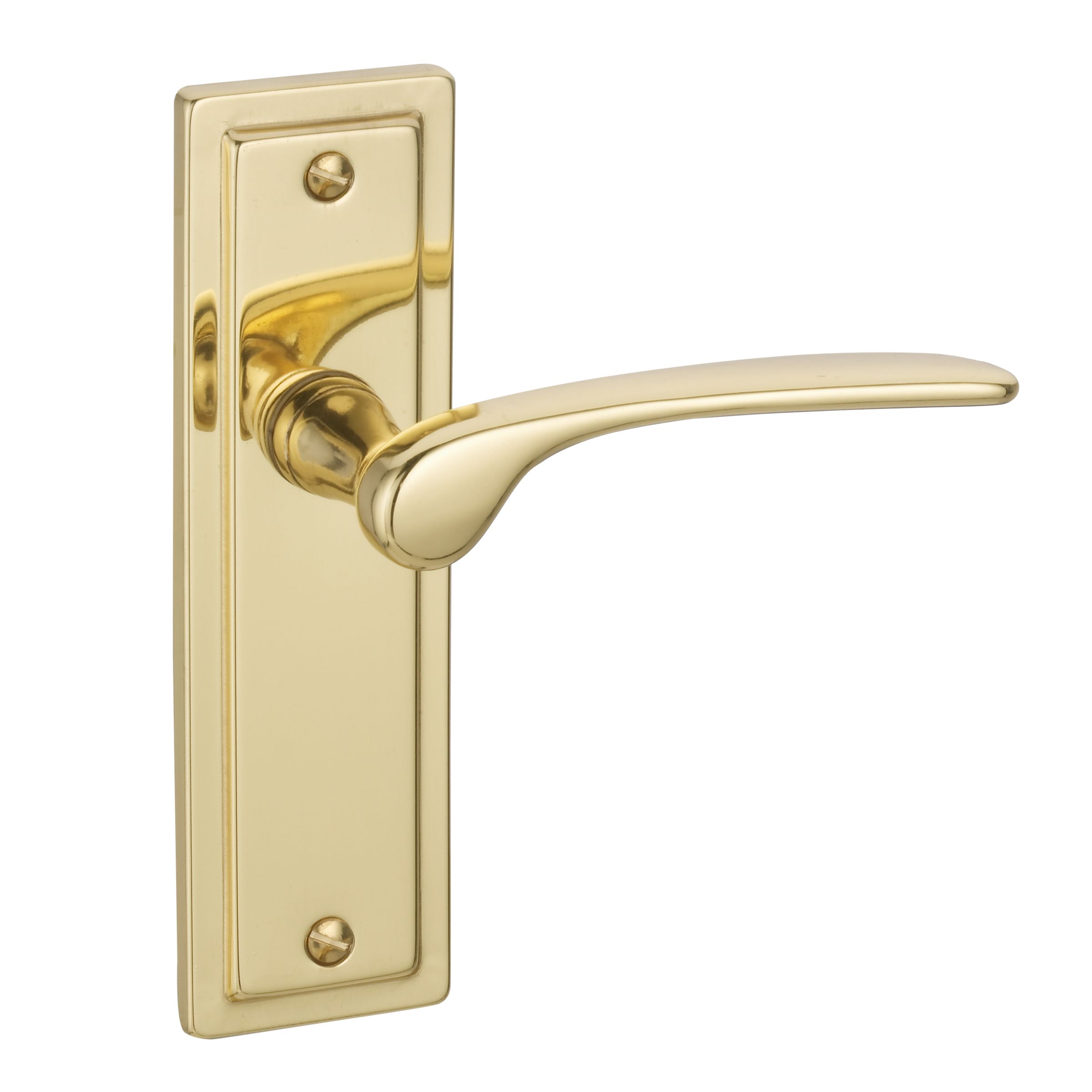 John Lewis Como Lever Latch Brass Set of 2