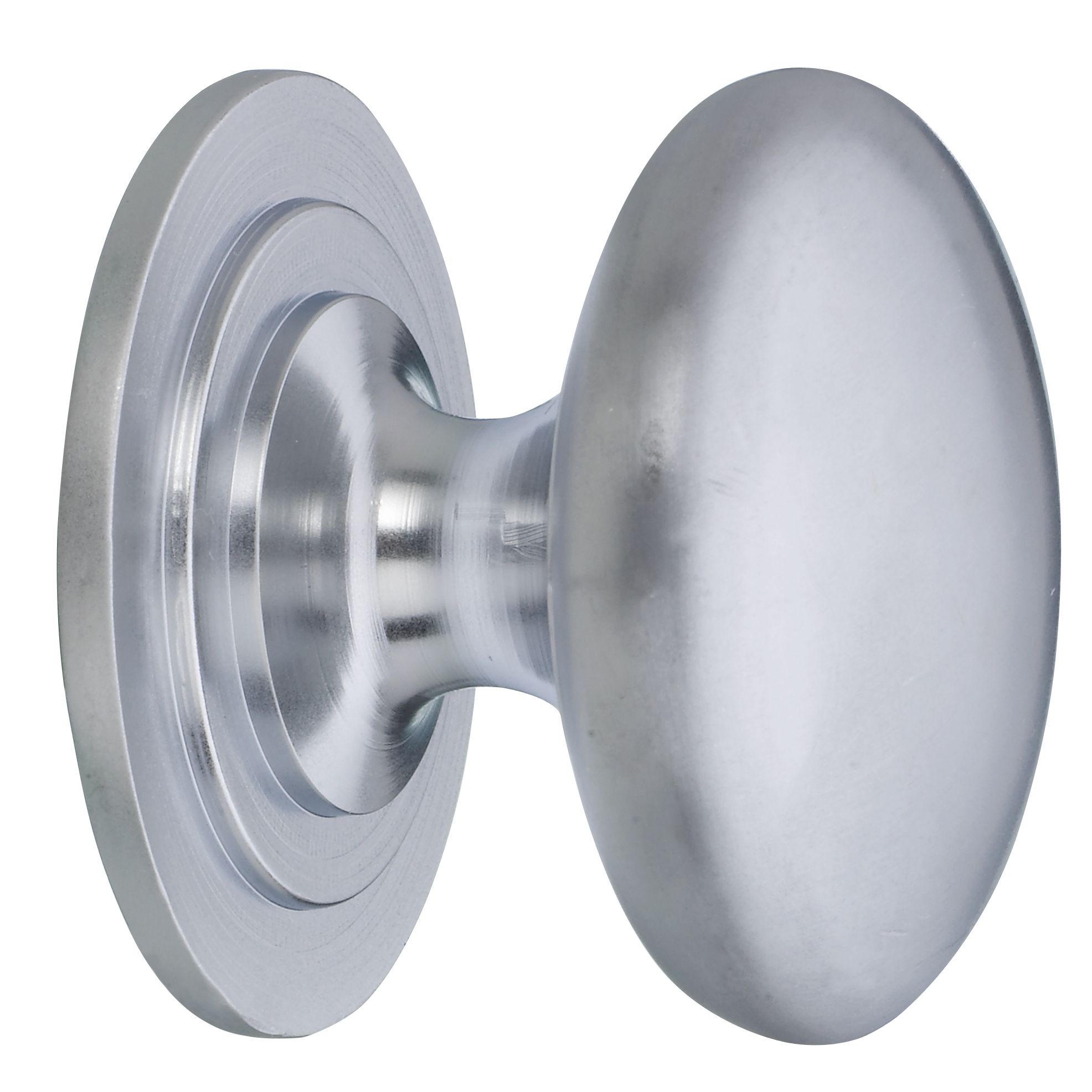 John Lewis Cupboard Knob, Satin Chrome, 38mm