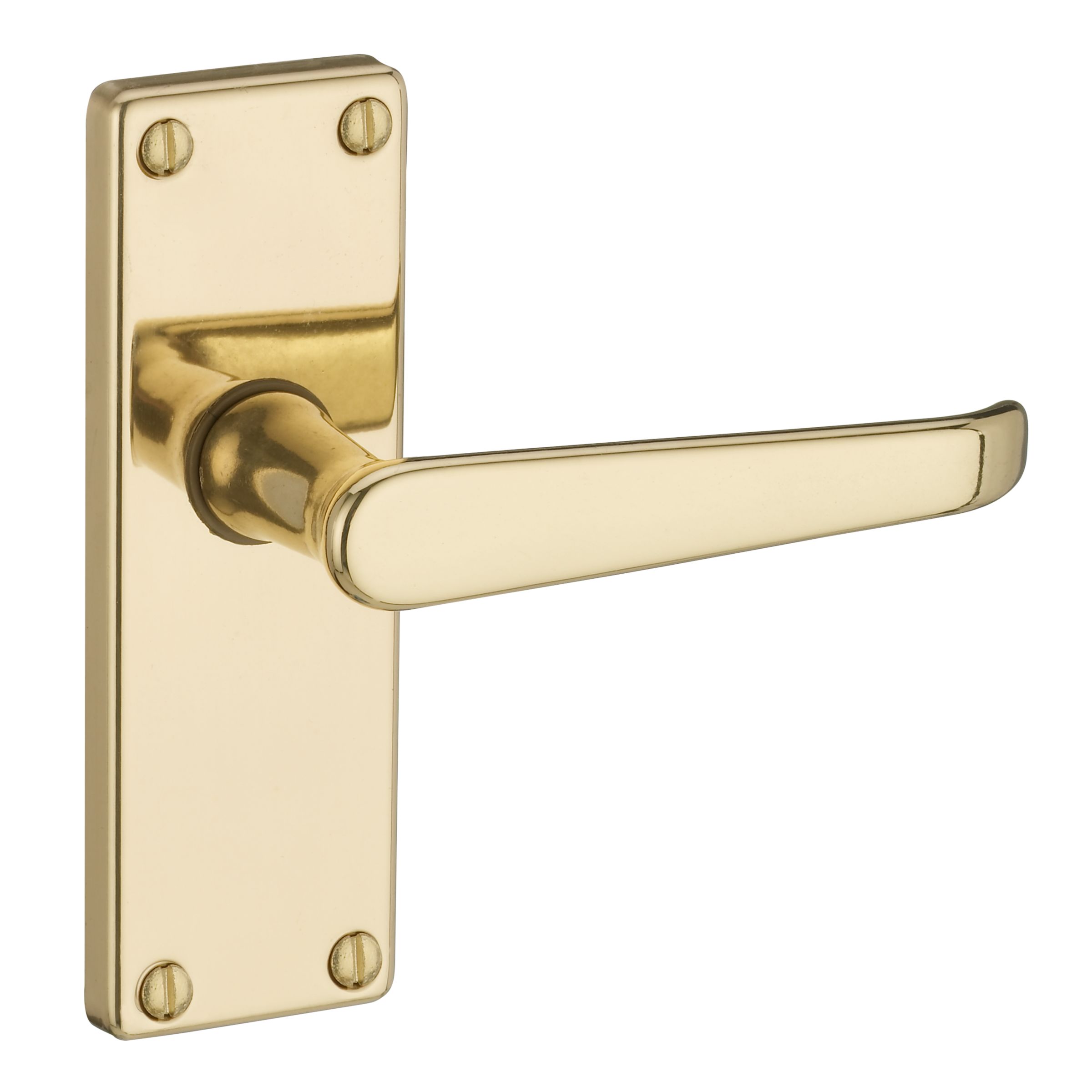 John Lewis Victorian Lever Latch Brass Set of 2