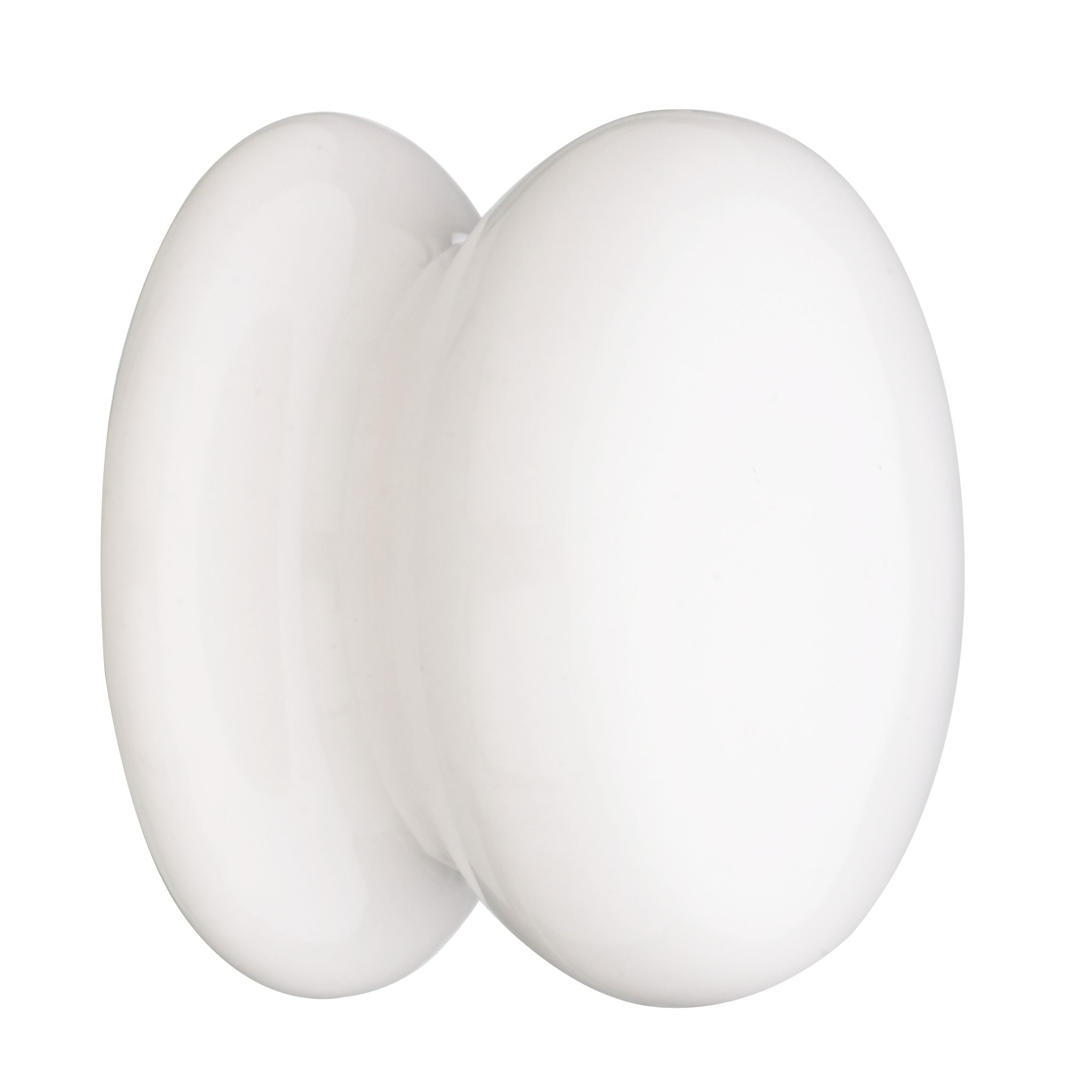 John Lewis Cupboard Knob White Porcelain Set of 4 50mm