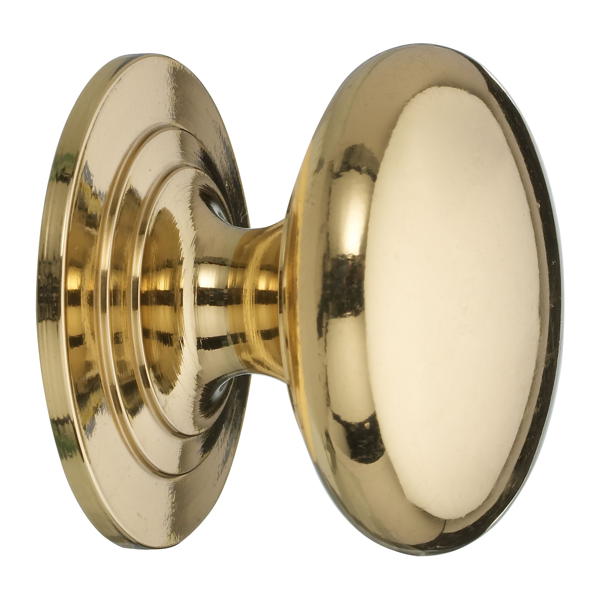 John Lewis Cupboard Knob Brass Set of 2 38mm