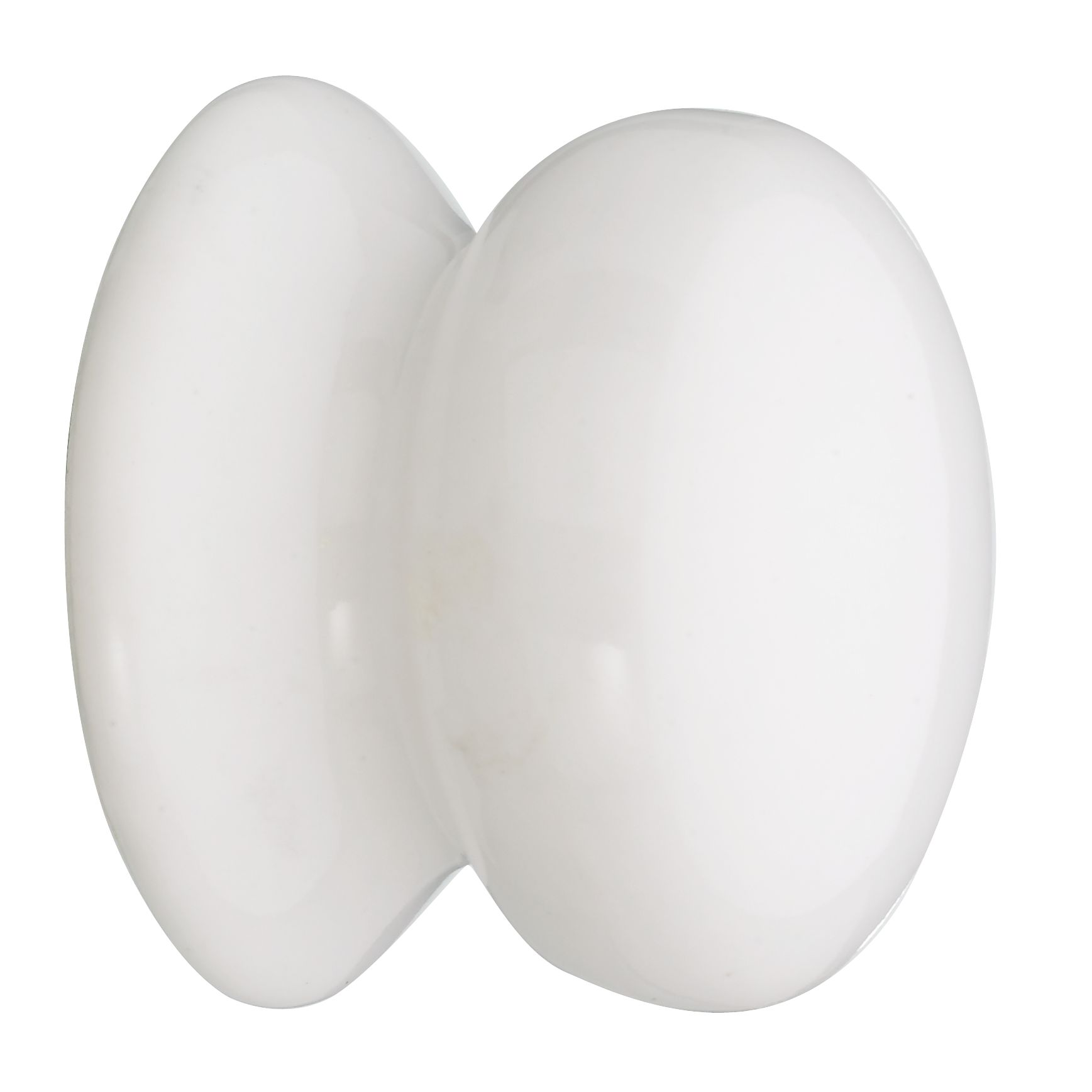 John Lewis Cupboard Knob White Porcelain Set of 4 32mm