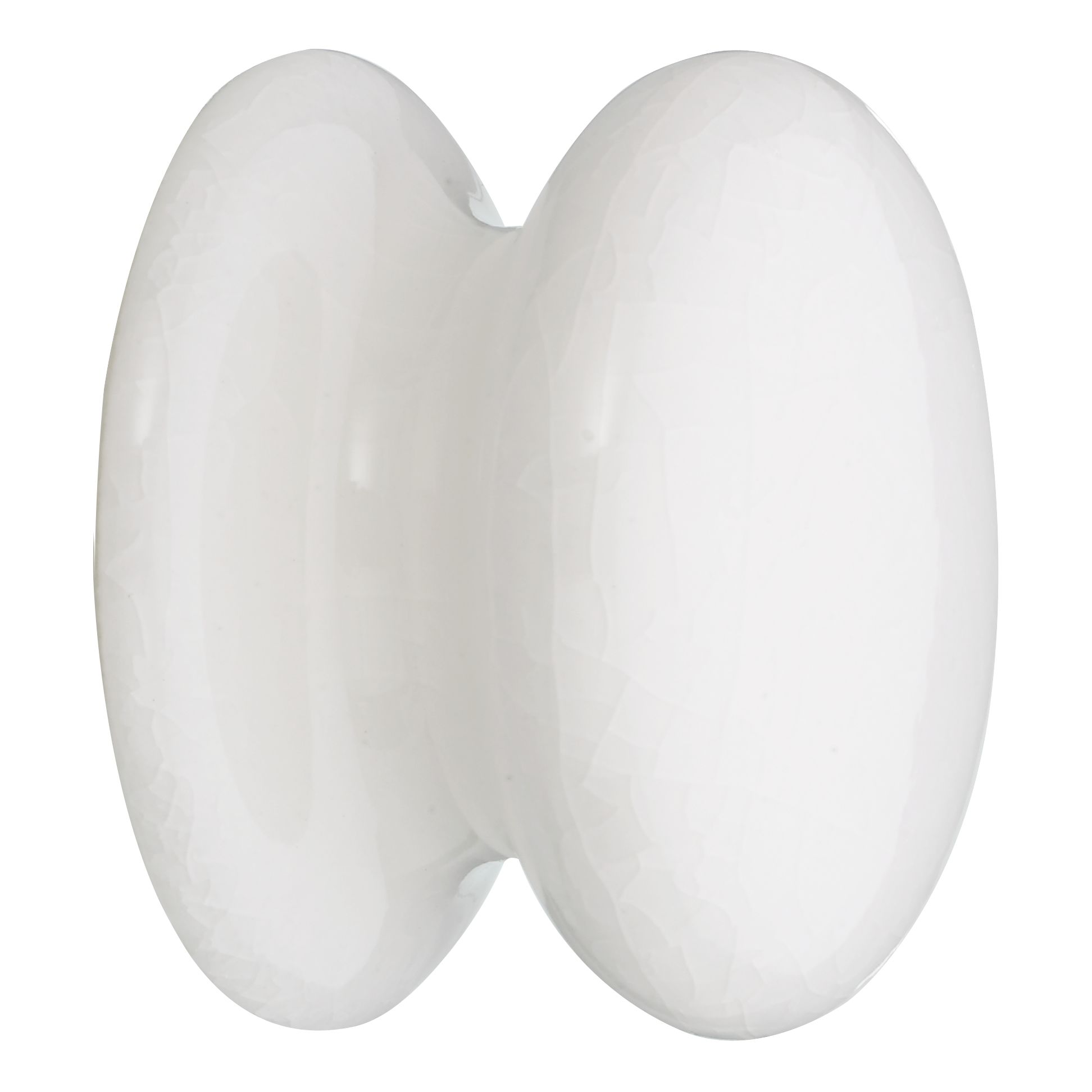 John Lewis Cupboard Knob White Porcelain Set of 4 38mm