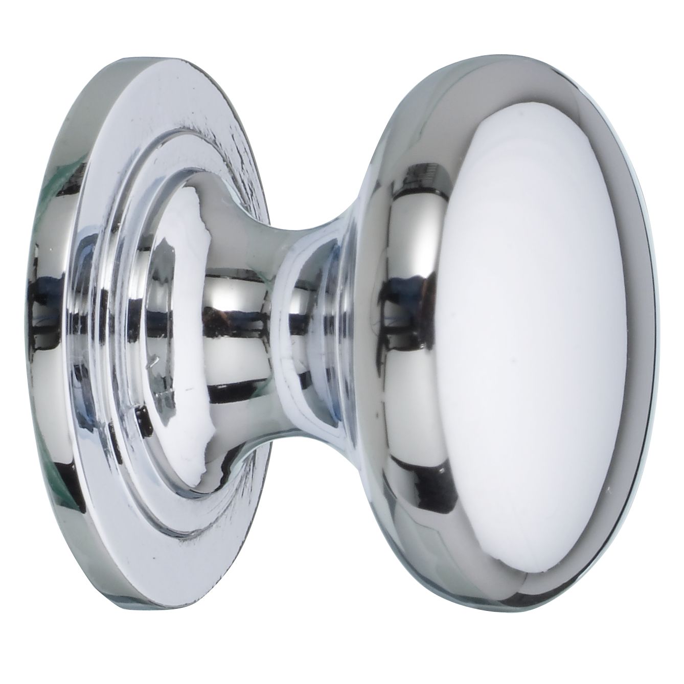 John Lewis Cupboard Knob Polished Chrome Set of 4 25mm