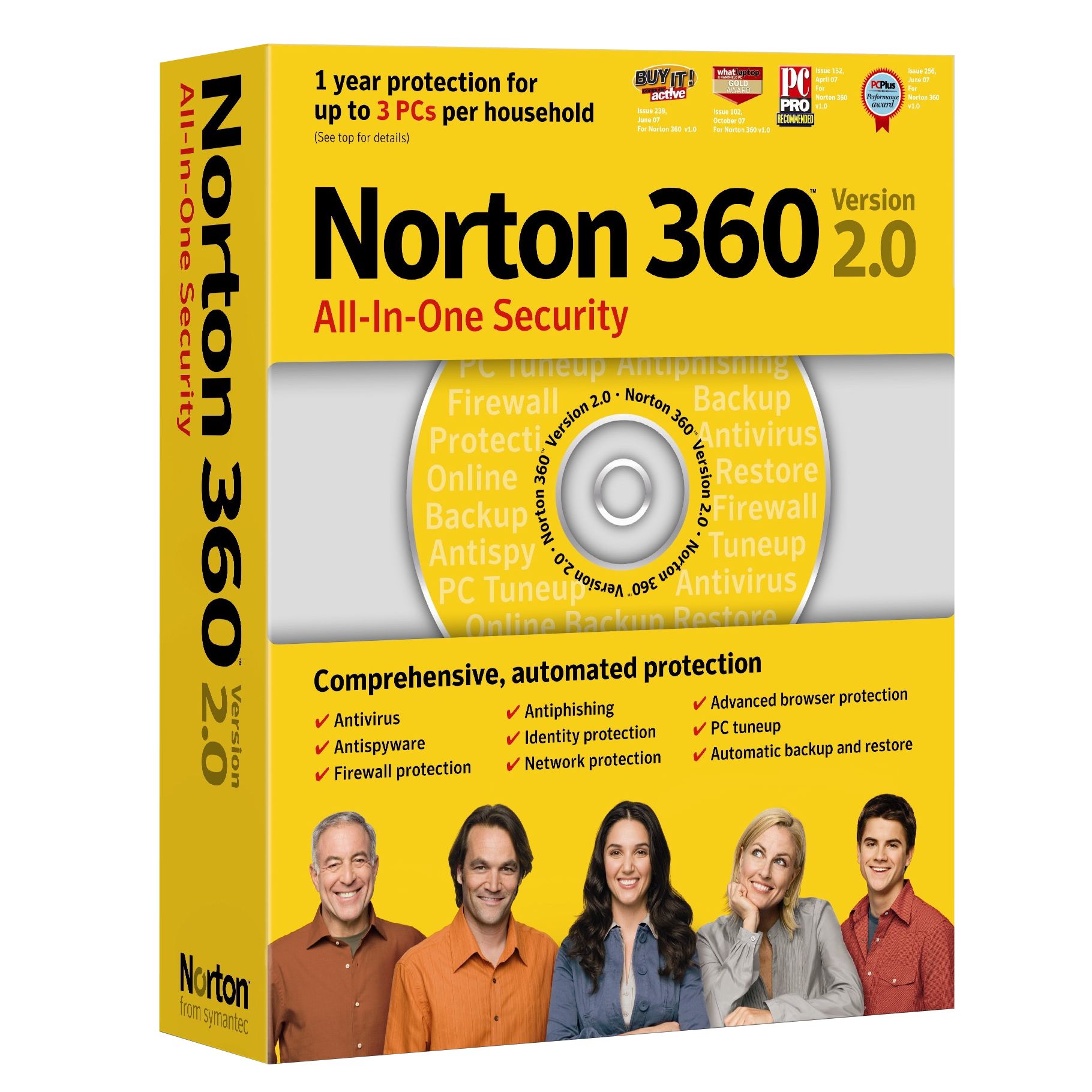 Norton 360 Version 20 for PC 3 User Pack