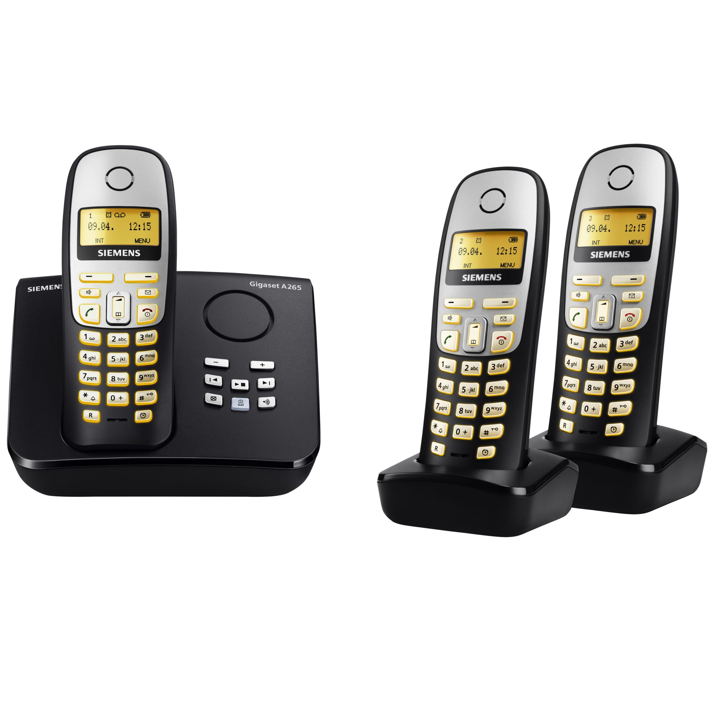 Siemens Gigaset A265 Digital Cordless Telephone and Answer Machine Trio DECT