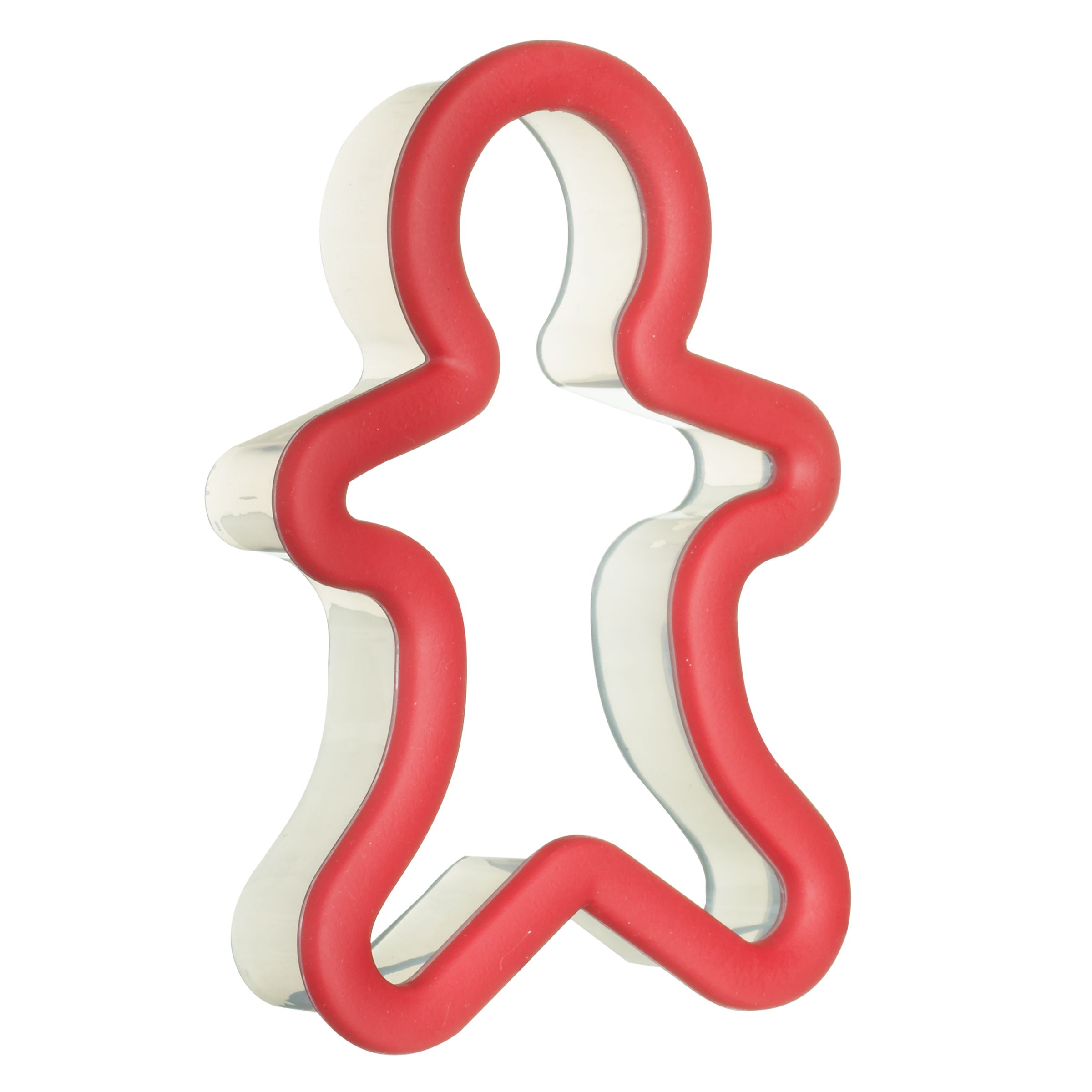 John Lewis Gingerbread Boy Cookie Cutter, Red