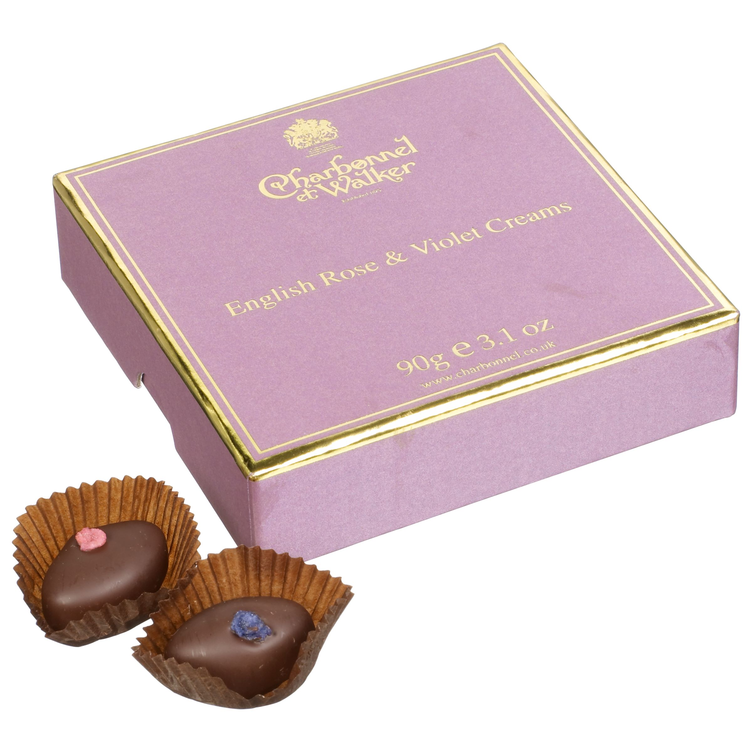 Charbonnel et Walker Rose and Violet Creams, 90g Charbonnel et Walker Rose and Violet Creams, 90g