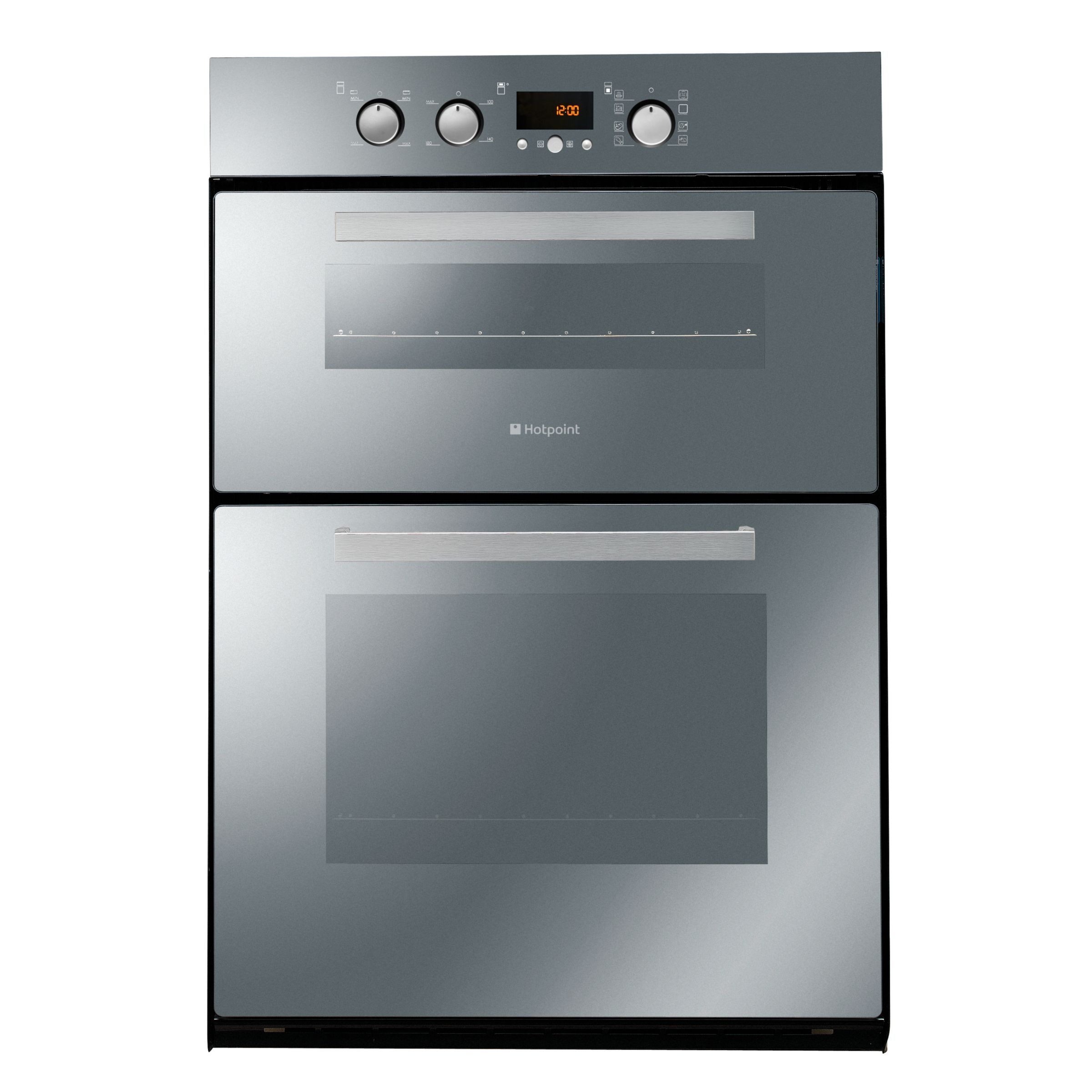 Hotpoint DQ89I 'Experience' Double Electric Oven, Ice Glass