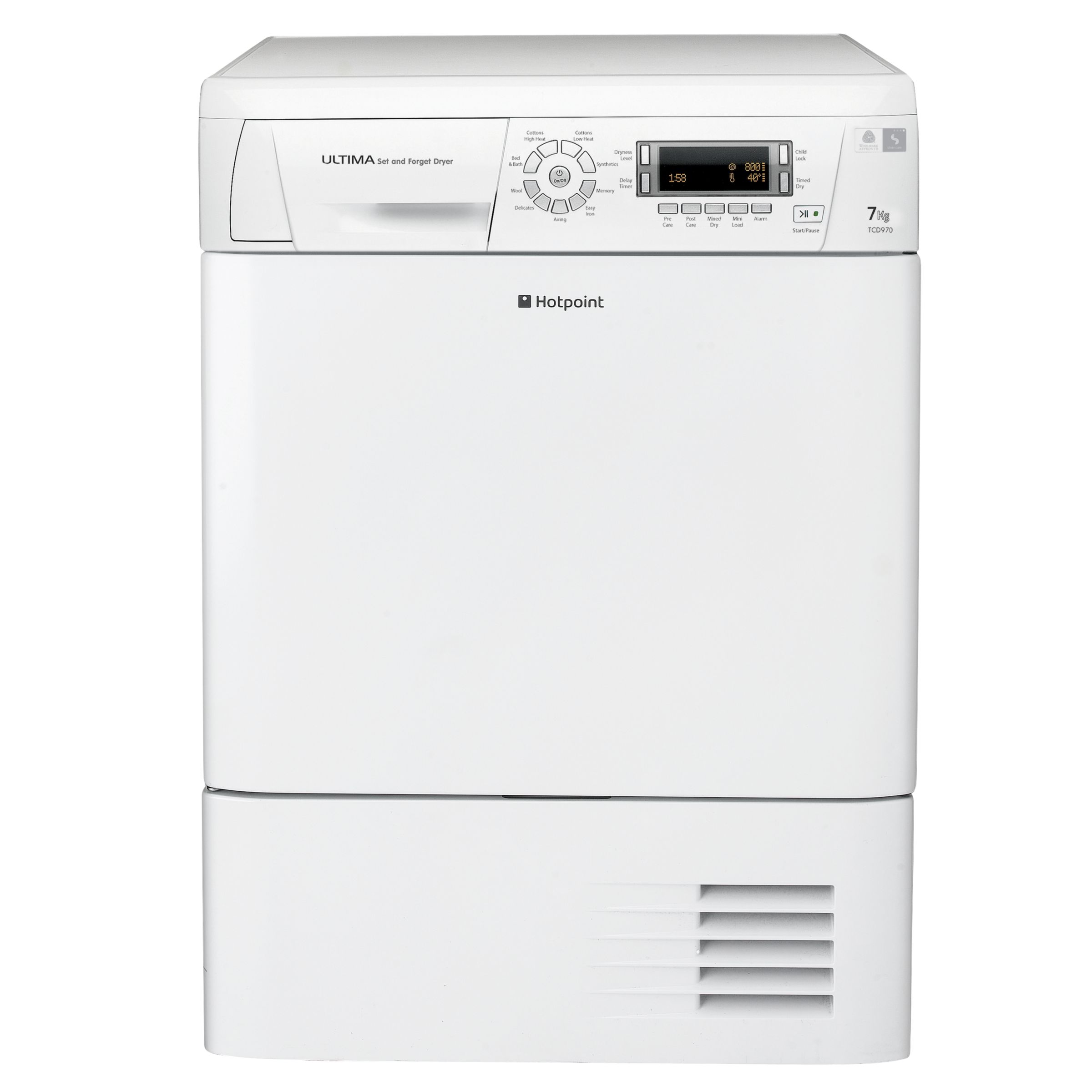 Hotpoint TCD970P Condenser Tumble Dryer White