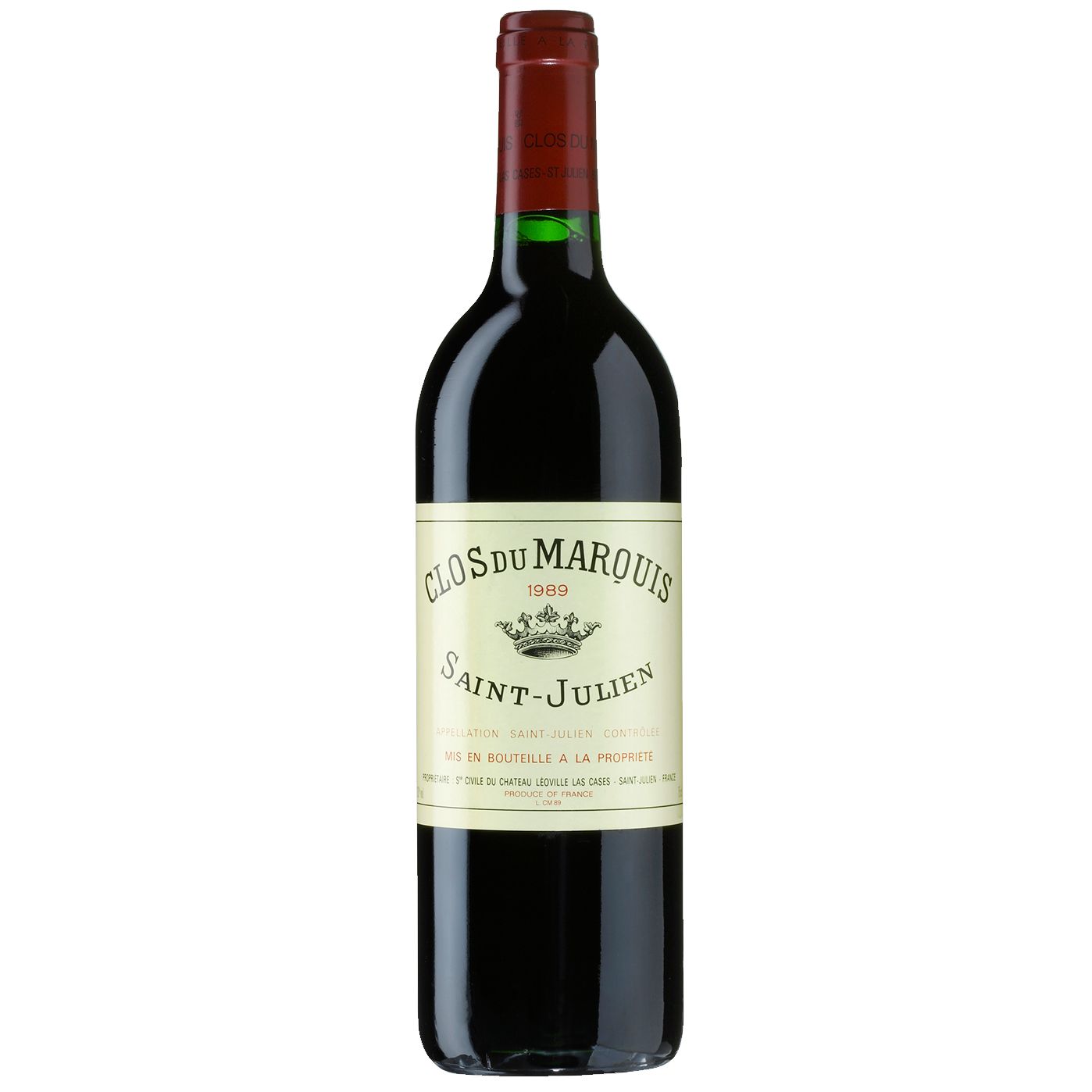 Clos du Marquis 1989 Saint-Julien, Bordeaux, France 