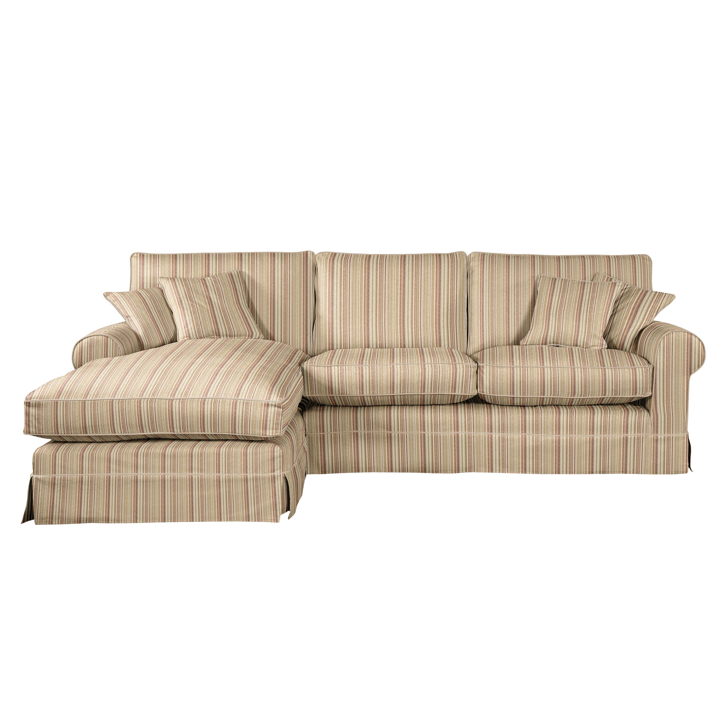 John Lewis Padstow Chaise End Sofa, Left Facing, Mulberry, width 278cm