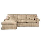 John Lewis Padstow Chaise End Sofa, Left Facing, Mulberry, width 278cm
