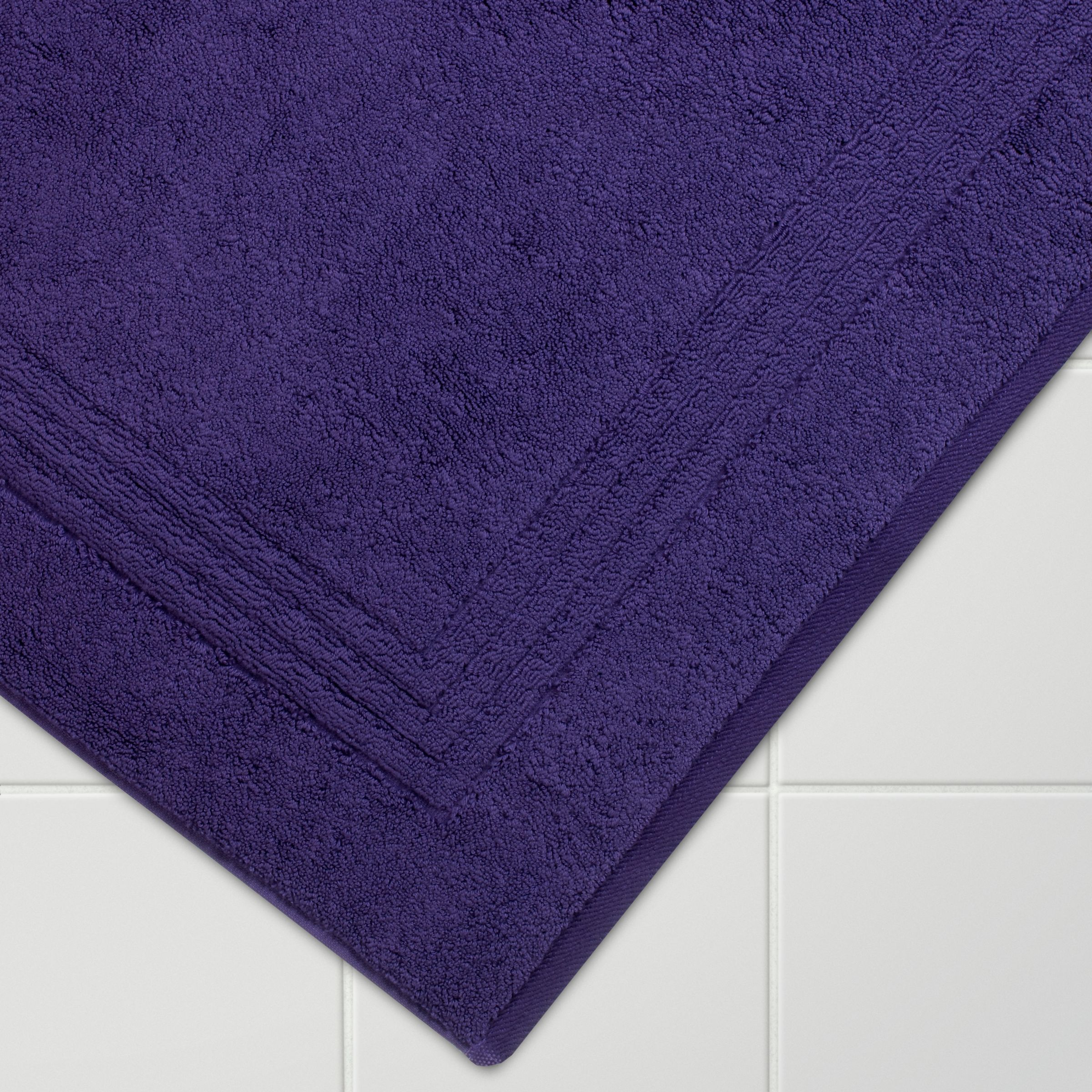 John Lewis Egyptian Bath Mat, Blueberry