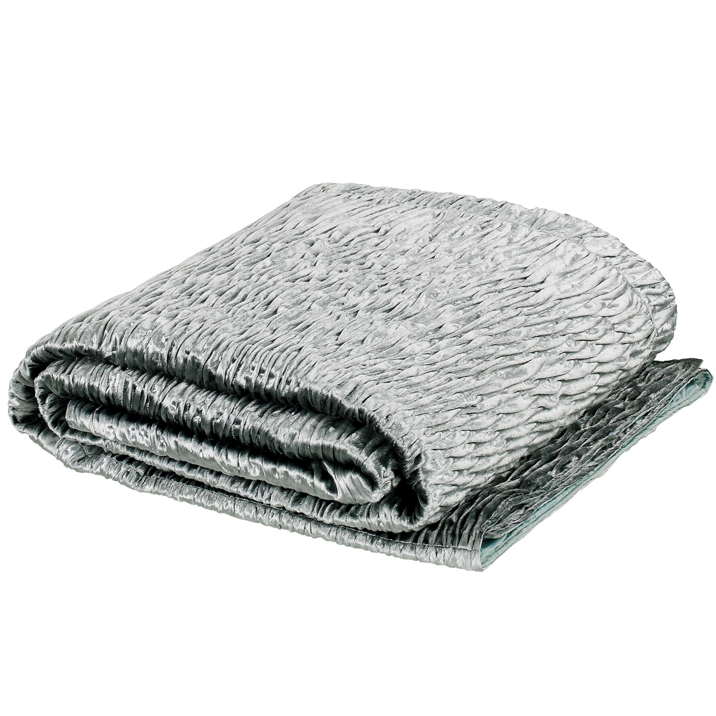 John Lewis Amalfi Velvet Throw Mist