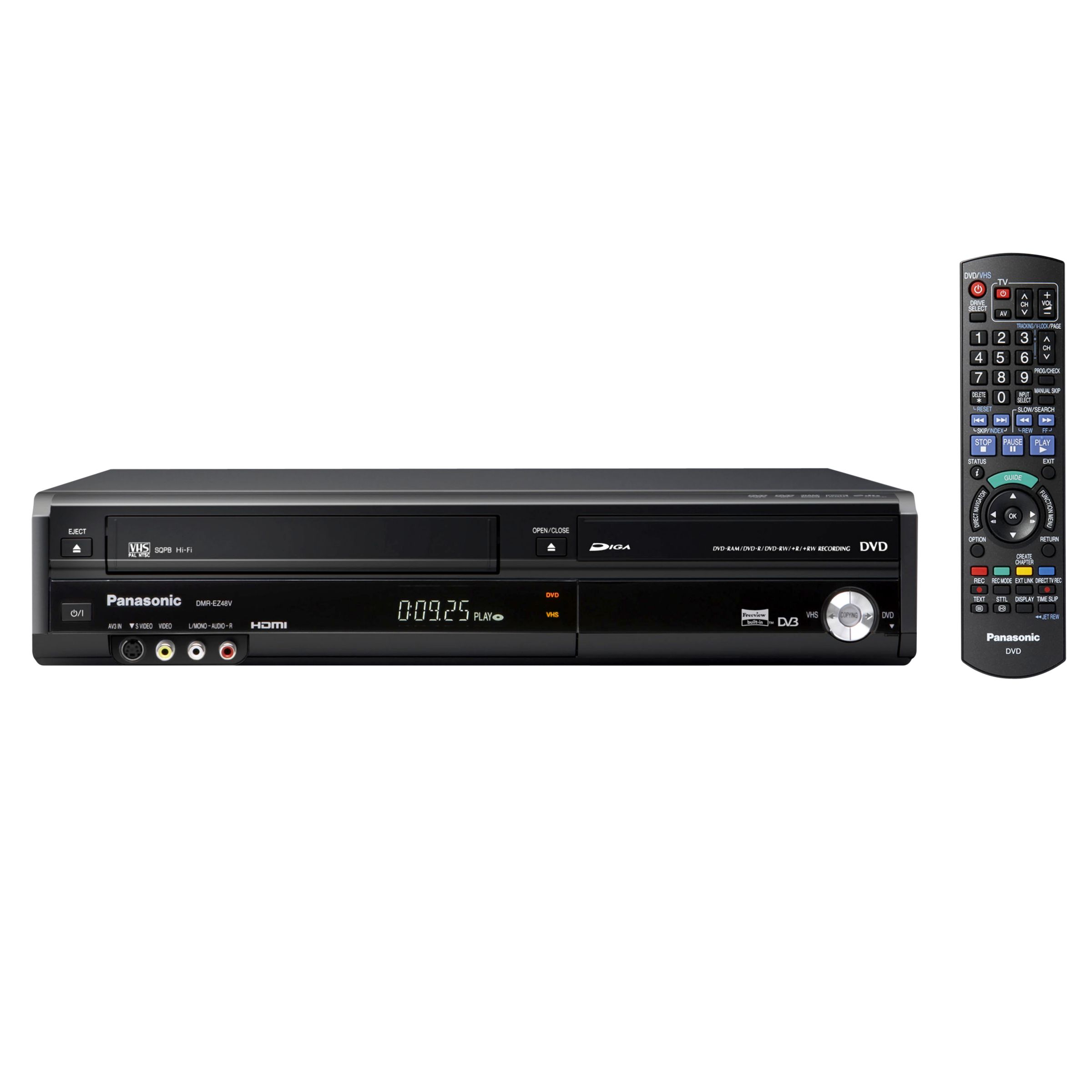 Panasonic DMREZ48VEBK VCRDVD RecorderDigital Receiver