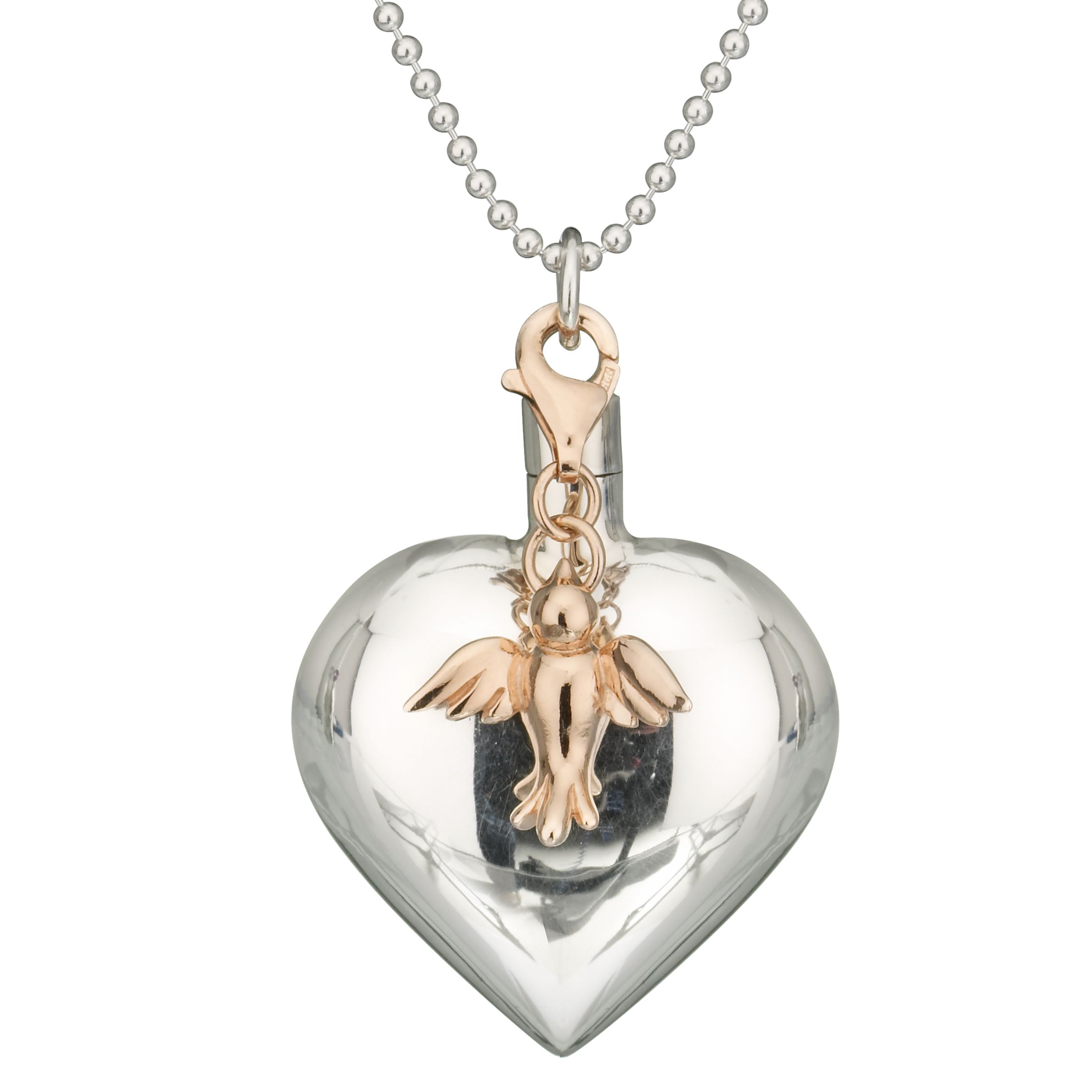 Martick Heart Perfume Bottle & Swallow Pendant, MJ1438