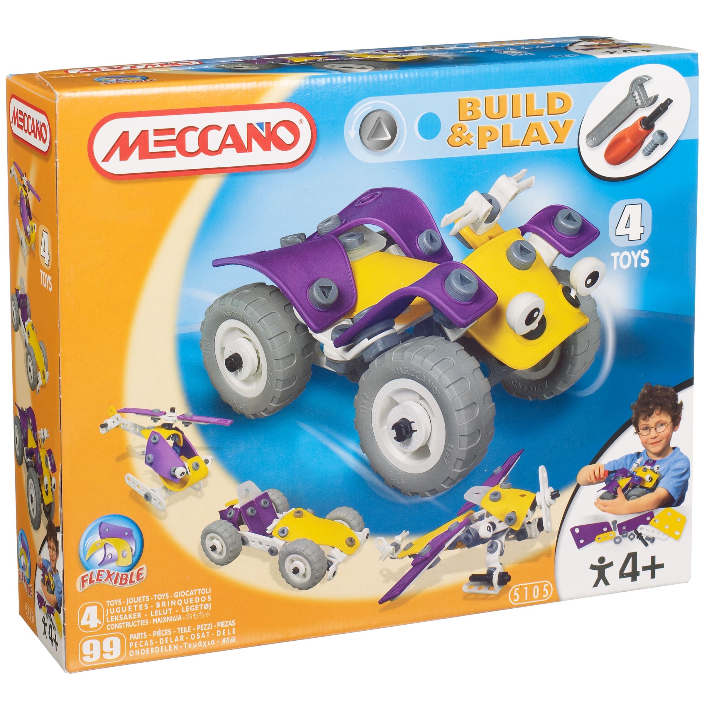 buy Meccano Build & Play 4 Model ATV meccano toys & games