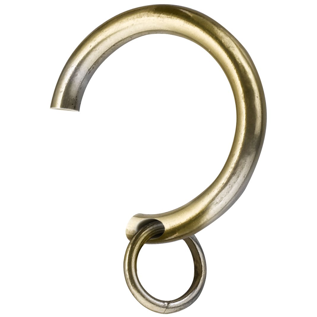 John Lewis Brass Tone Steel Passing Rings Pack of 6 25mm