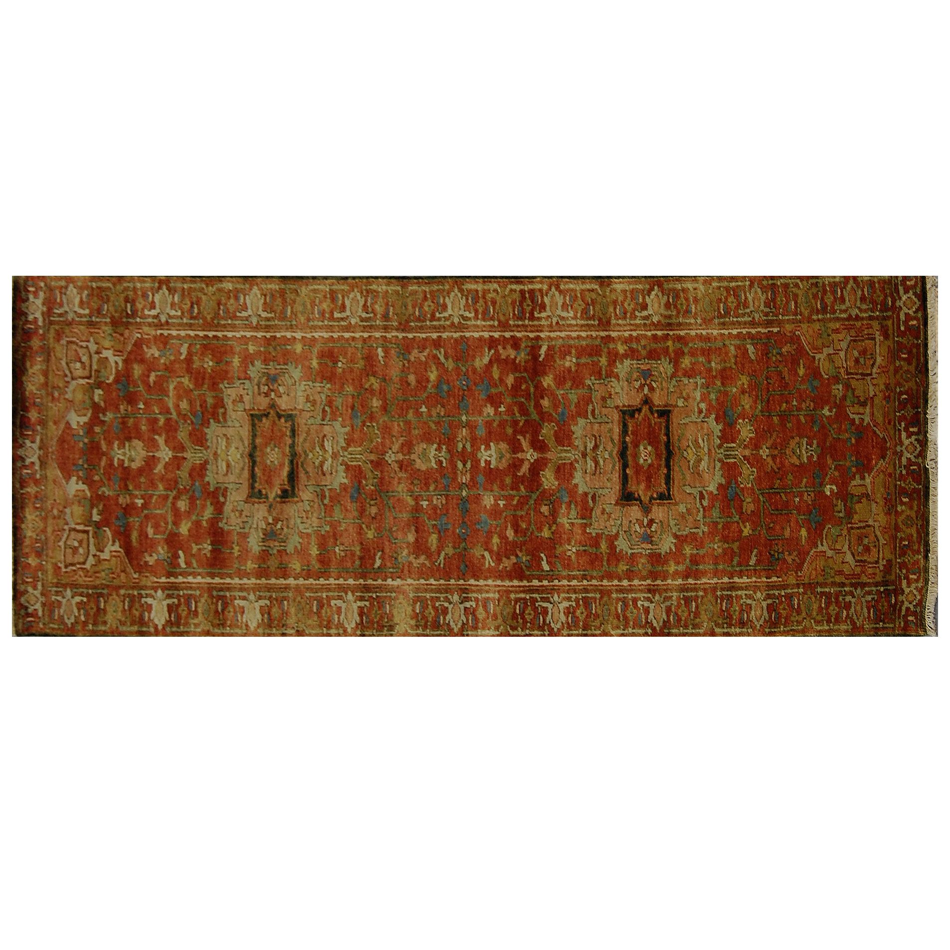 Serapi Handmade Rug, Red, H297 x 77cm