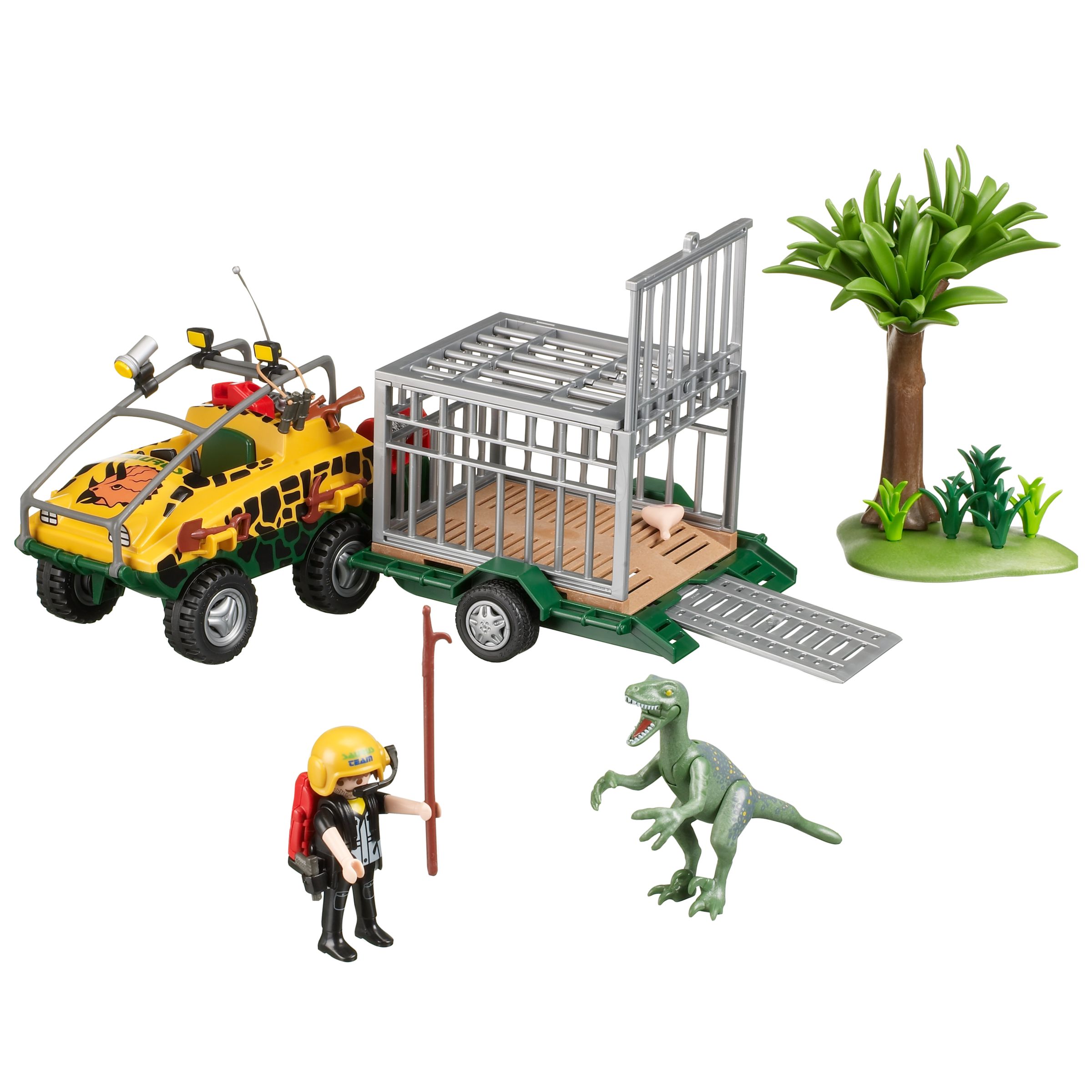Playmobil Amphibian Vehicle with Deinonychus