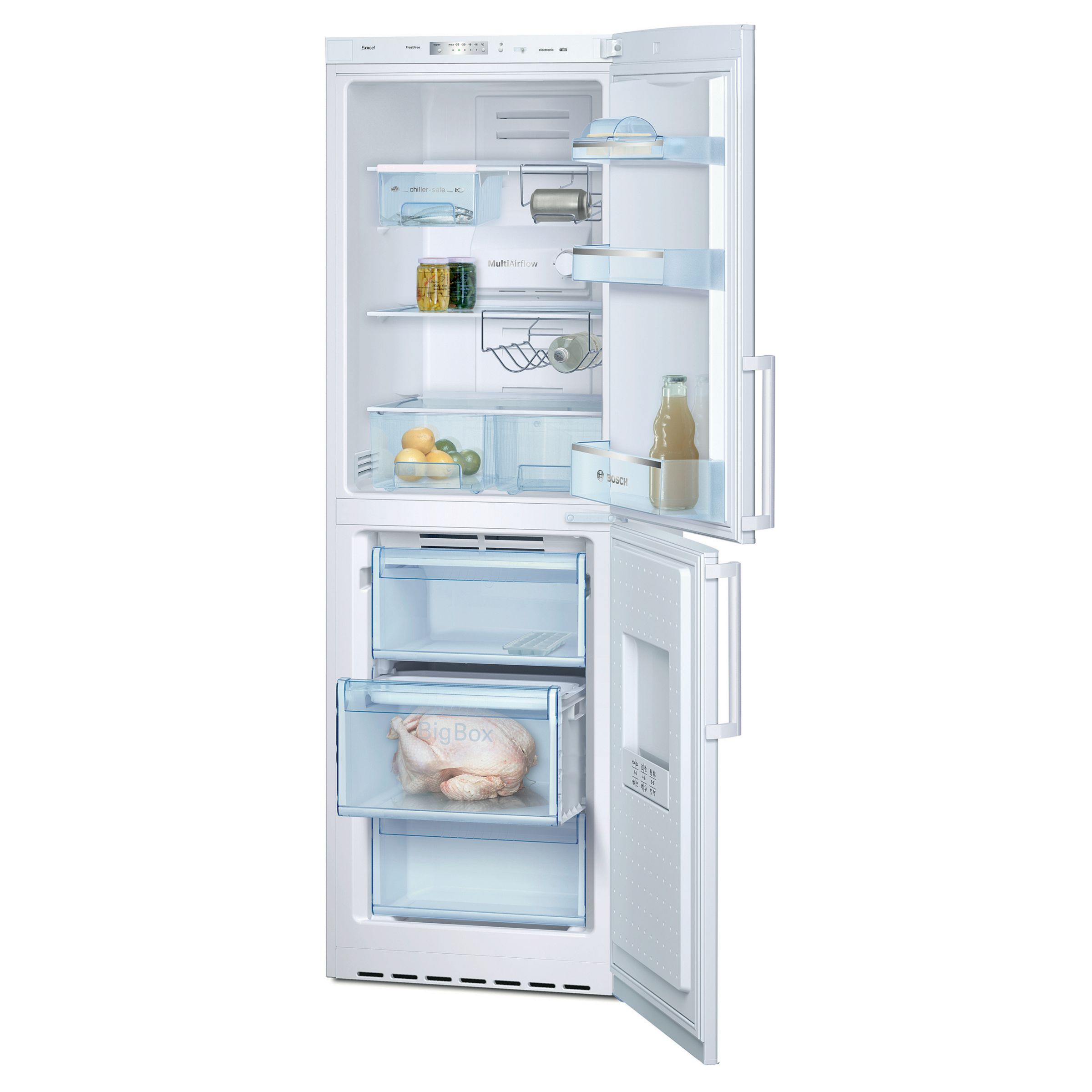Bosch Exxcel KGH34X03GB Fridge Freezer, White