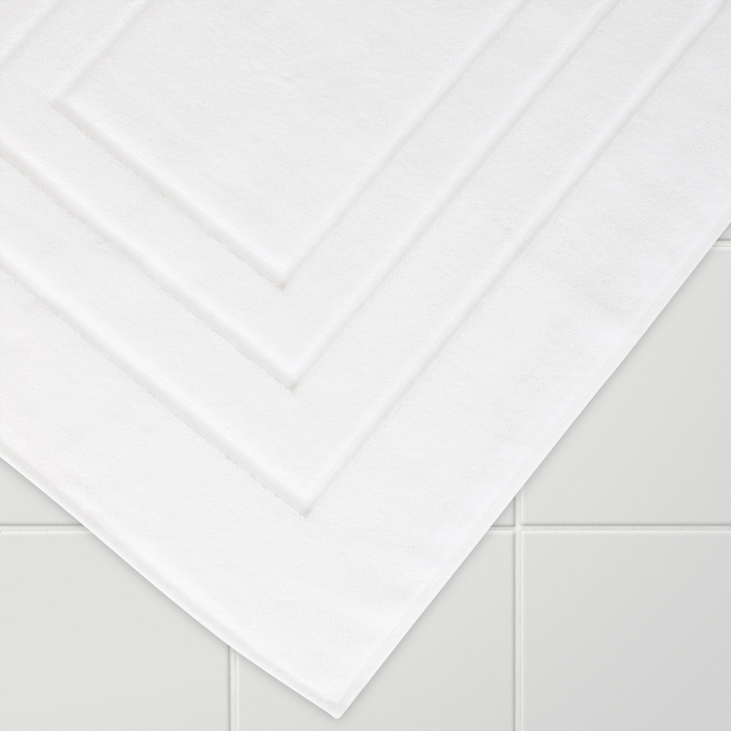 John Lewis Pima Bath Mat White