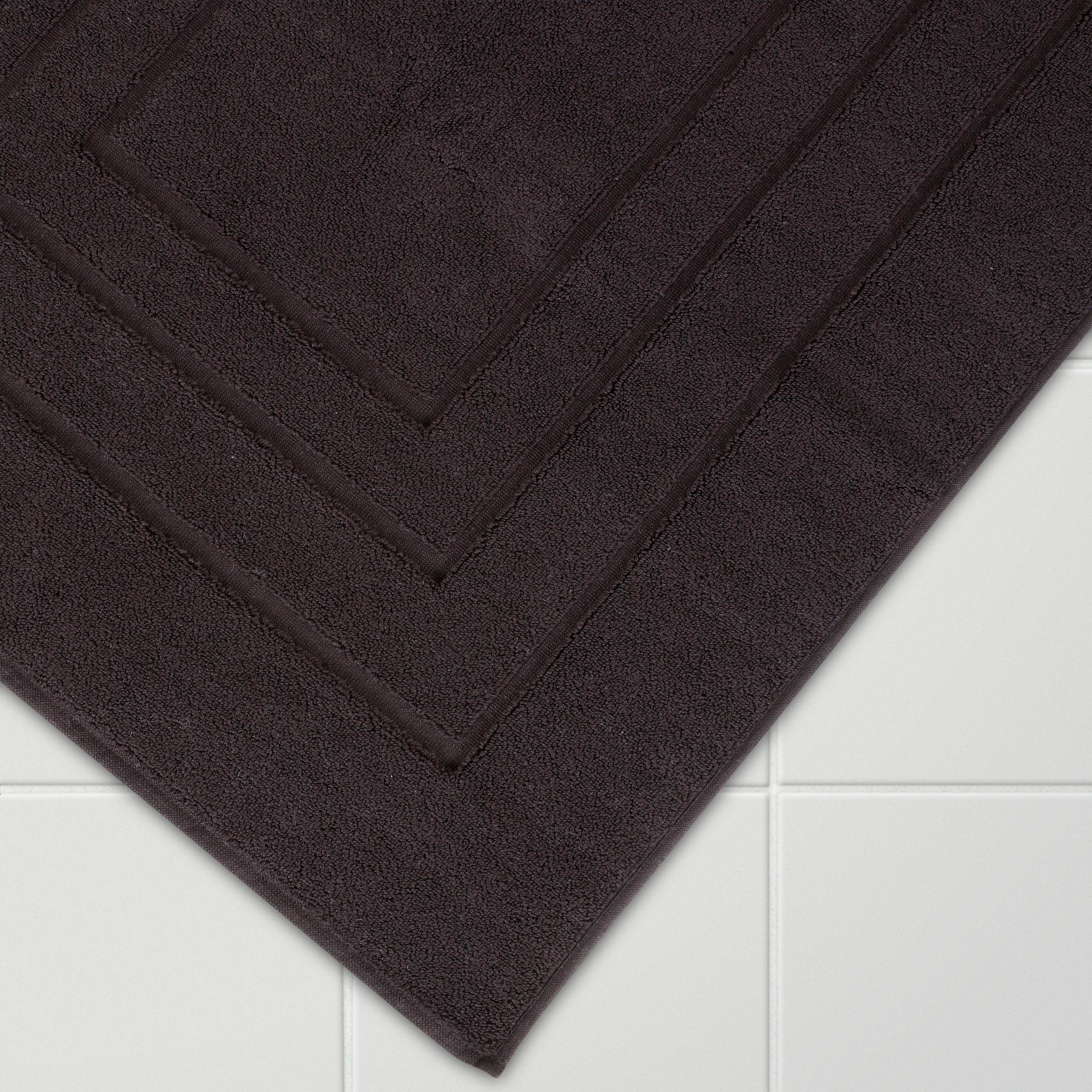 John Lewis Pima Bath Mat Black
