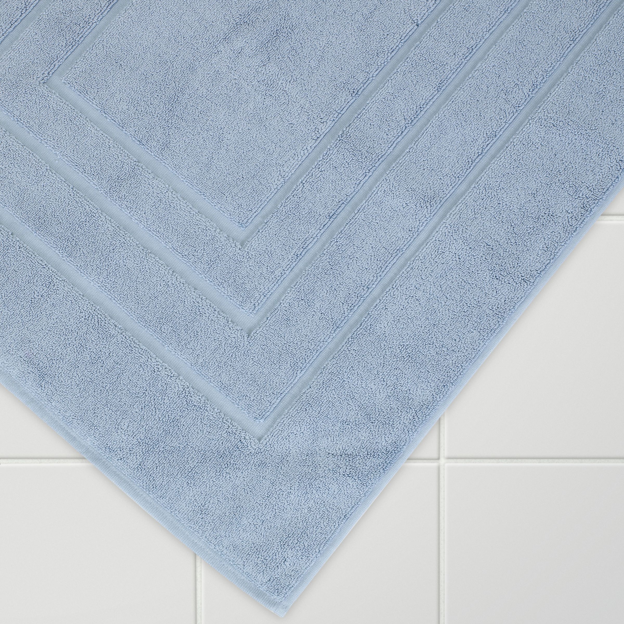 John Lewis Pima Bath Mat Stream