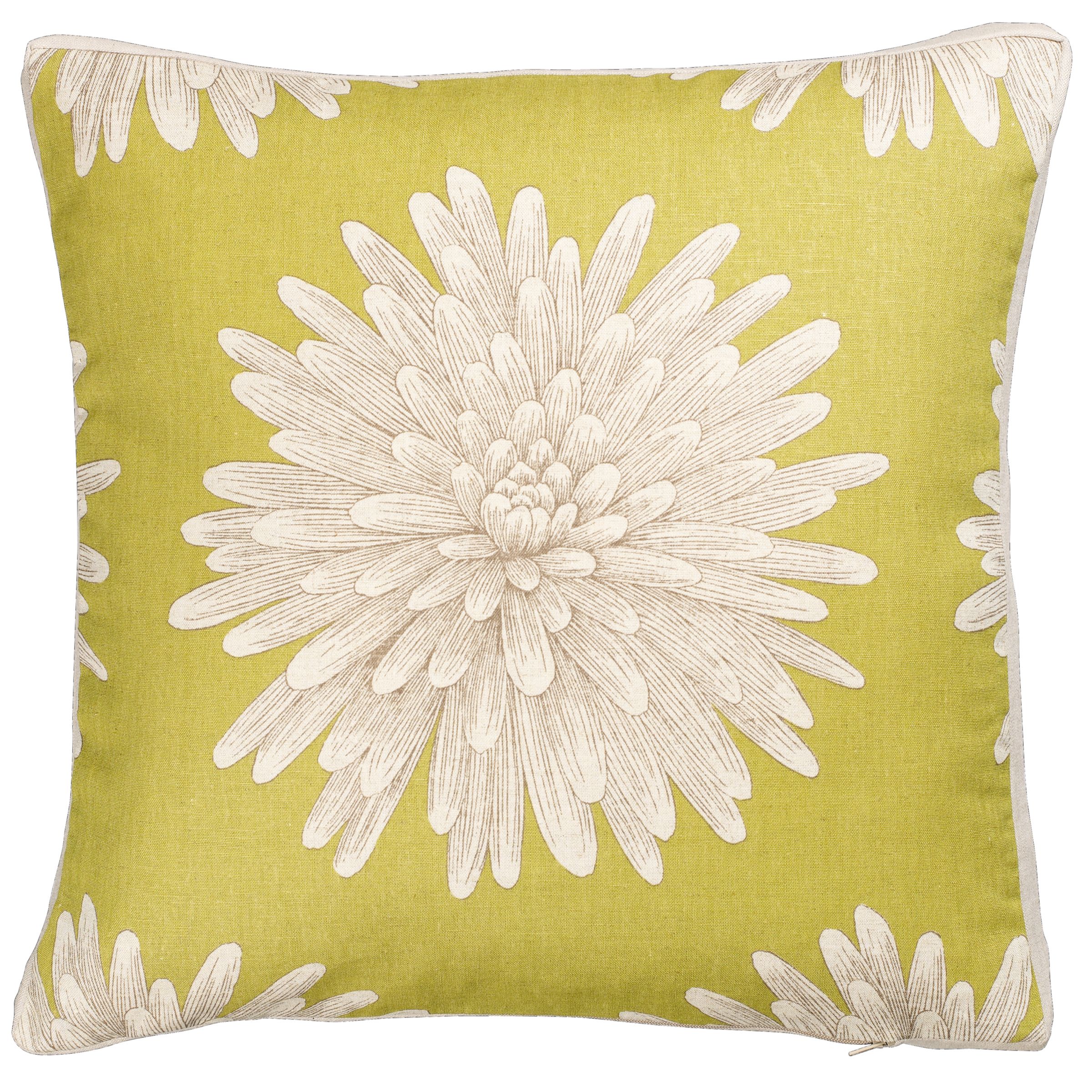 Buy Harlequin Kalaya Eloni Cushion, Green online at JohnLewis.com : bold print lime pillow bold flowers pillow lime