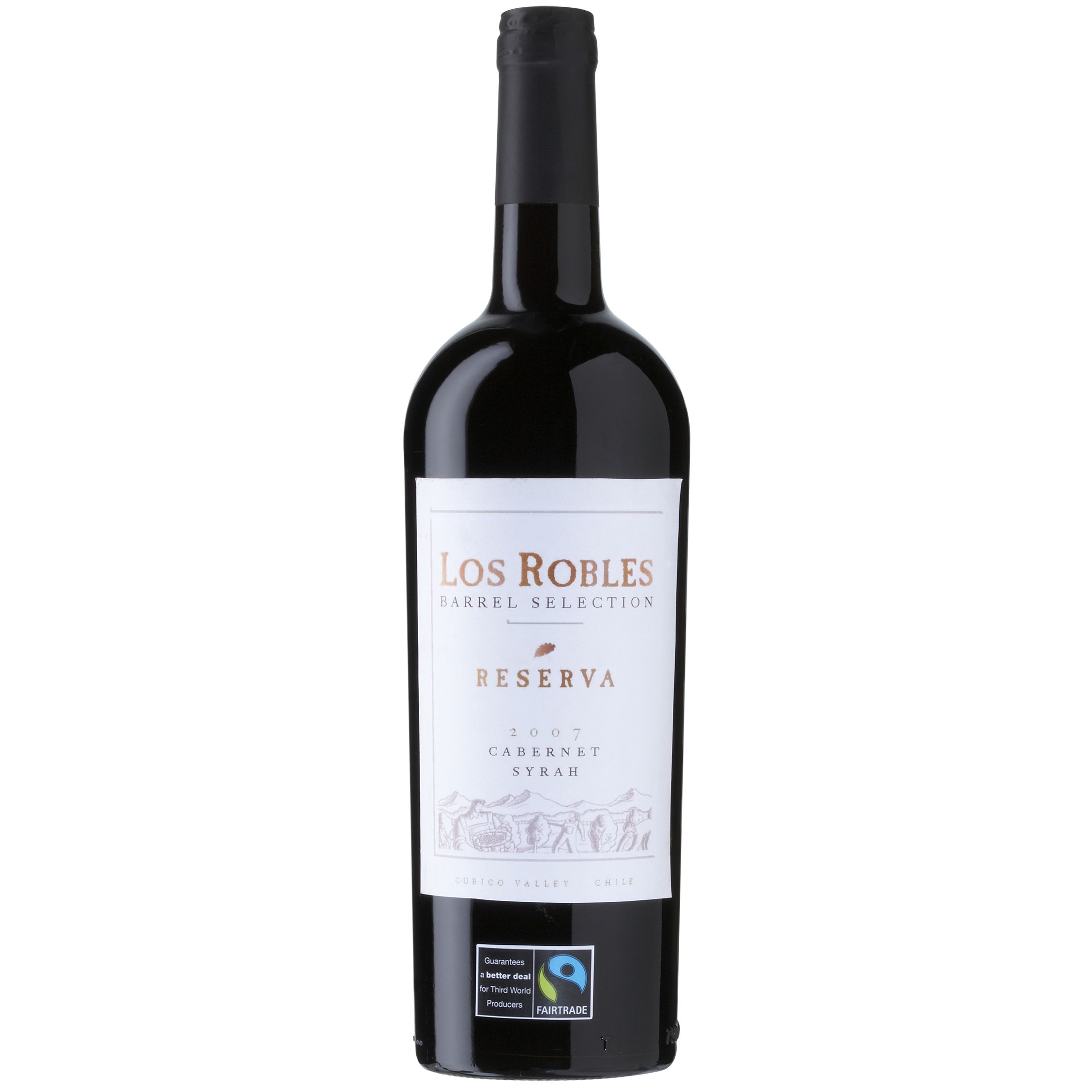 Los Robles Fairtrade Cabernet Syrah Reserva 2007 Curicandoacute Valley Chile