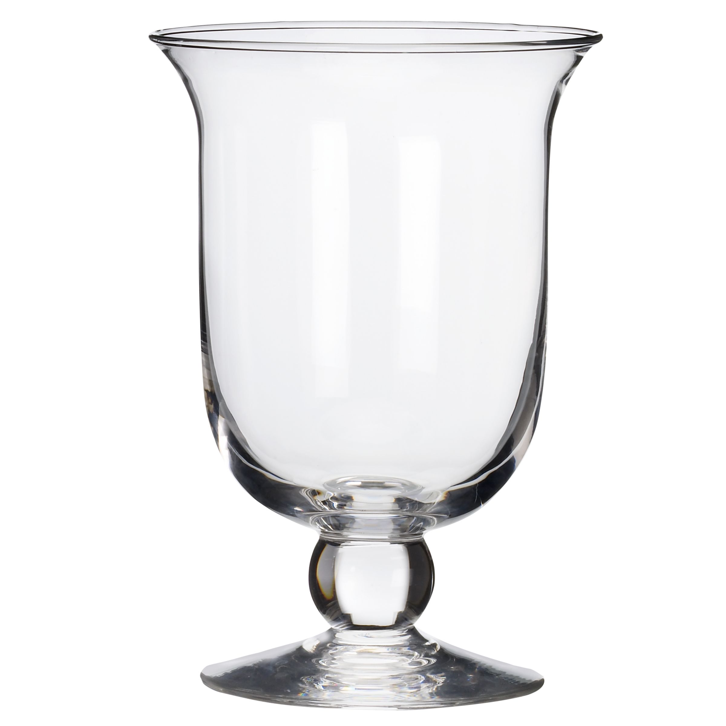 Glass Hurricane Lamp, 22cm