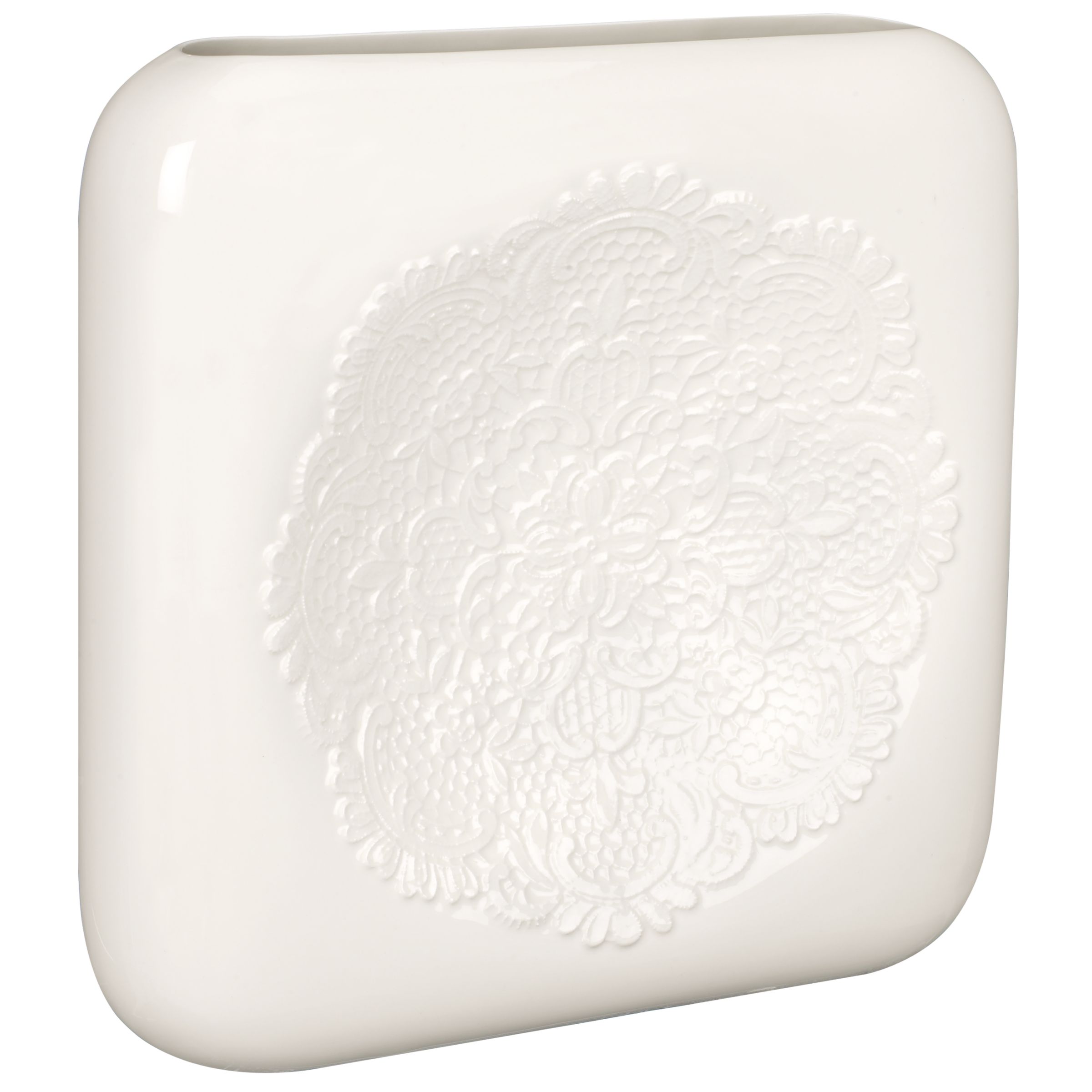 Lace Square Vase