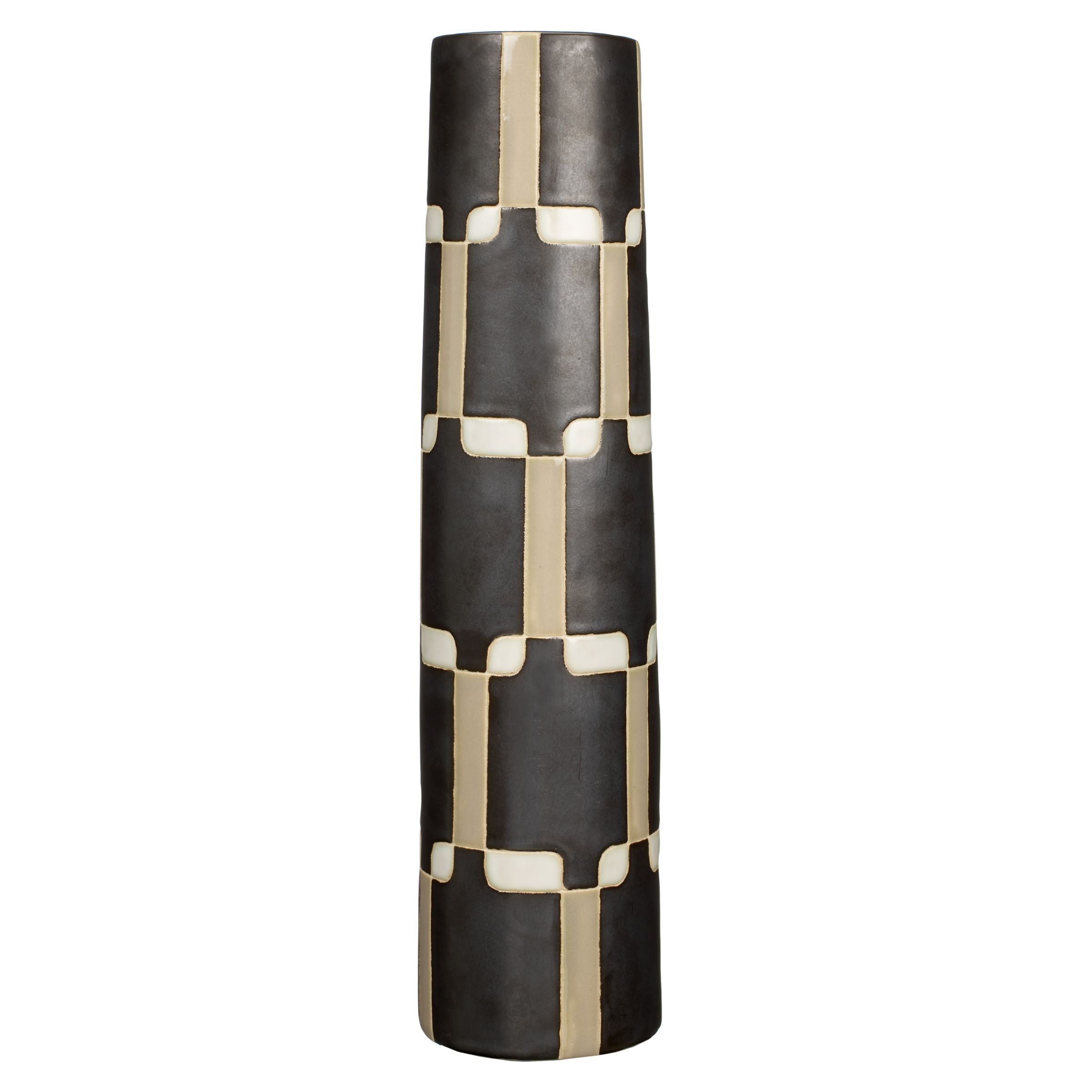 Grid Vase, Black Grid Vase, Black