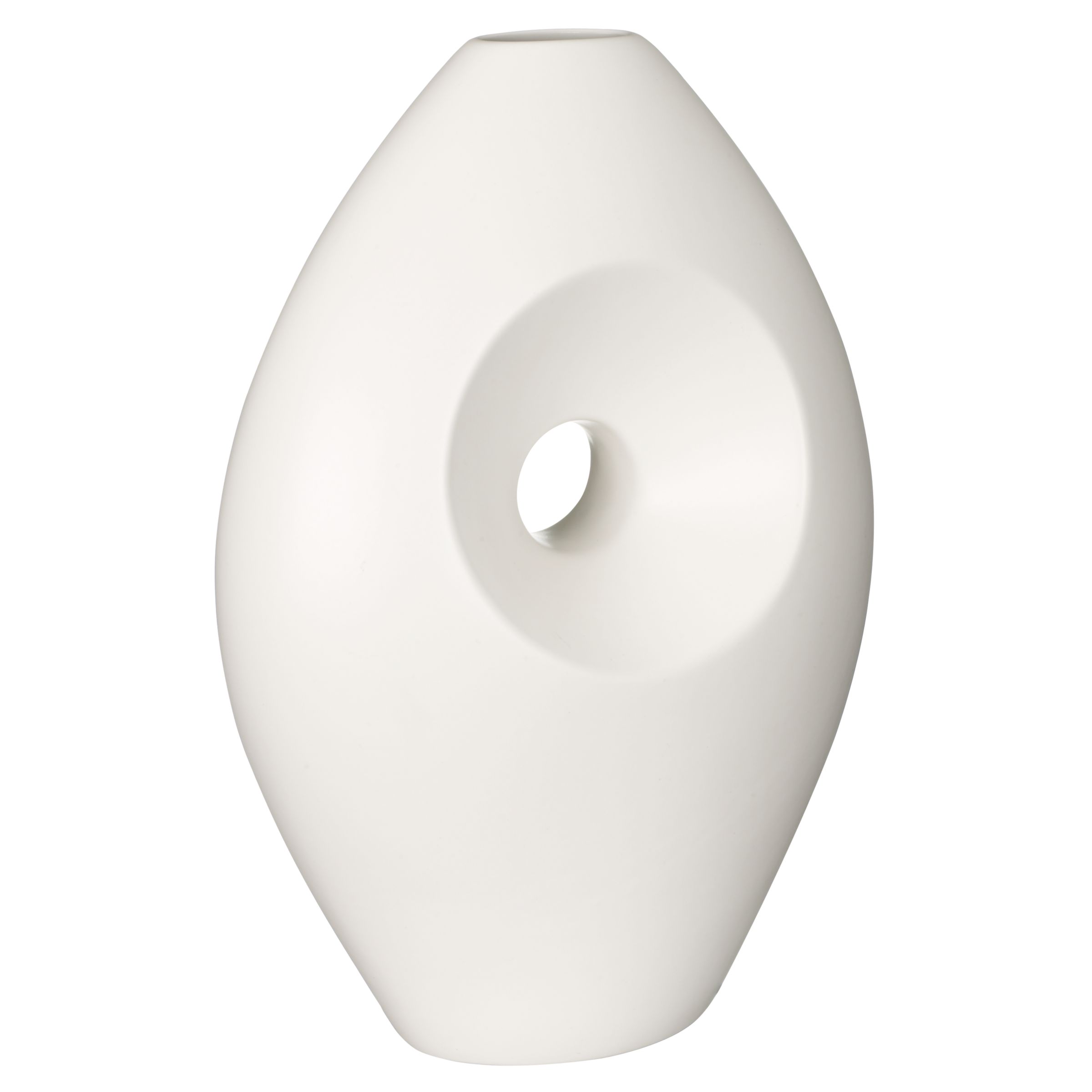 Matt White Vase, H37cm