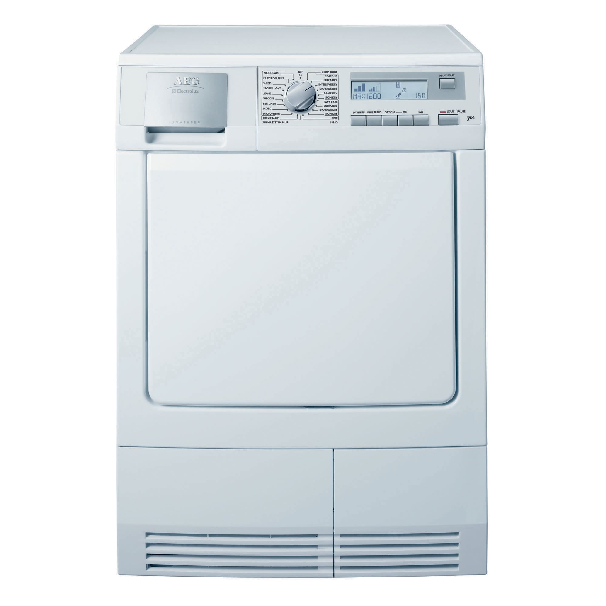 AEG Lavatherm T58840 Condenser Tumble Dryer White